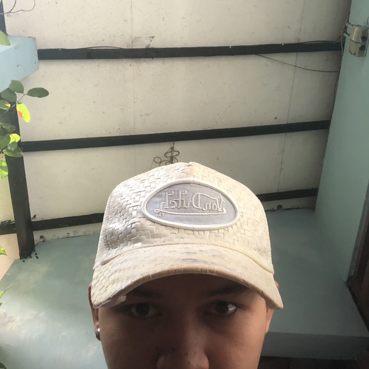 Vintage 🚫 SOLD 🚫 Von Dutch Knitwear Bamboo Hat Distressed Size ONE SIZE - 11 Thumbnail