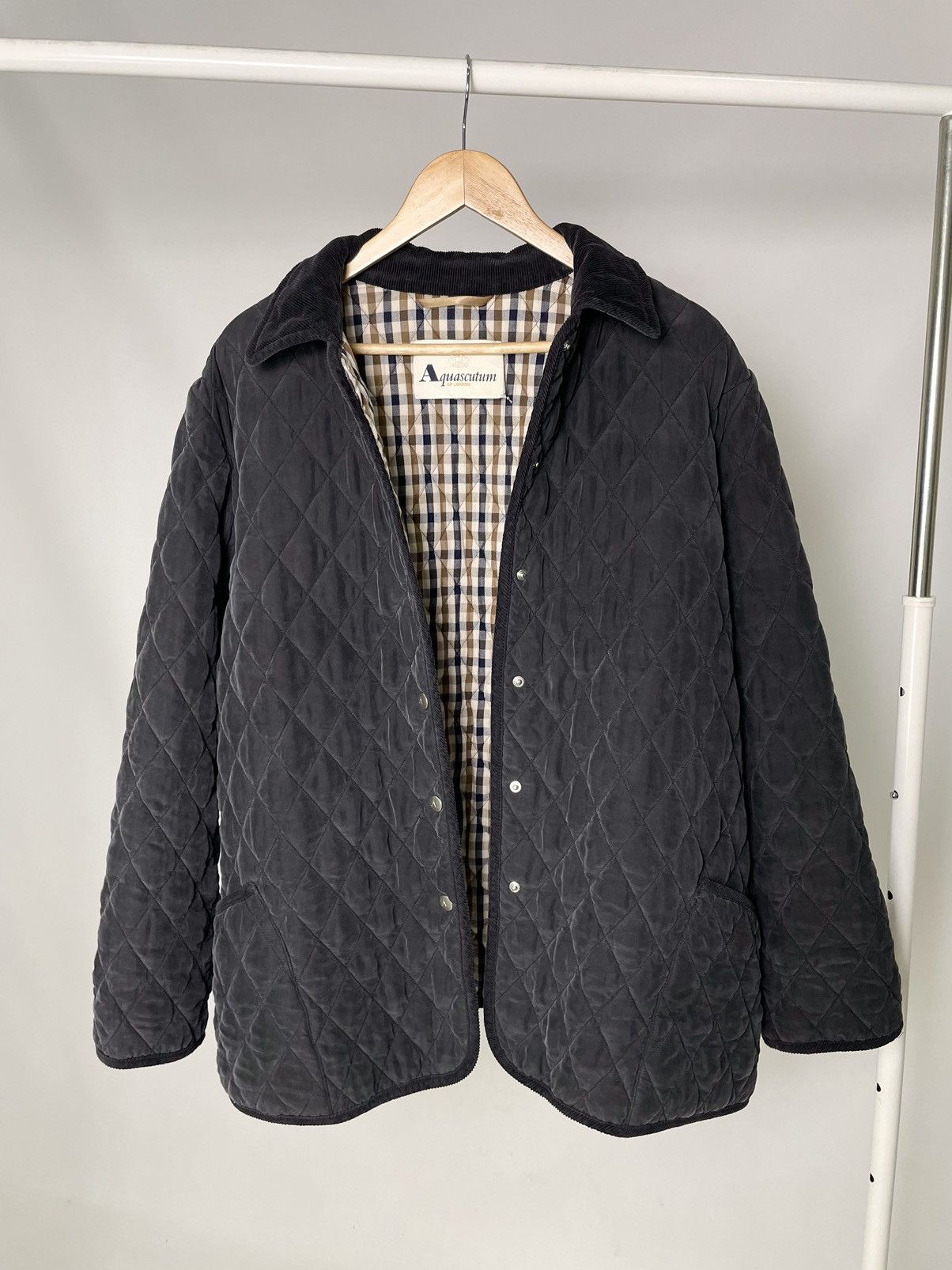 Aquascutum Aquascutum 🎞️ Vintage checkered quilted coat jacket Size US S / EU 44-46 / 1 - 2 Thumbnail
