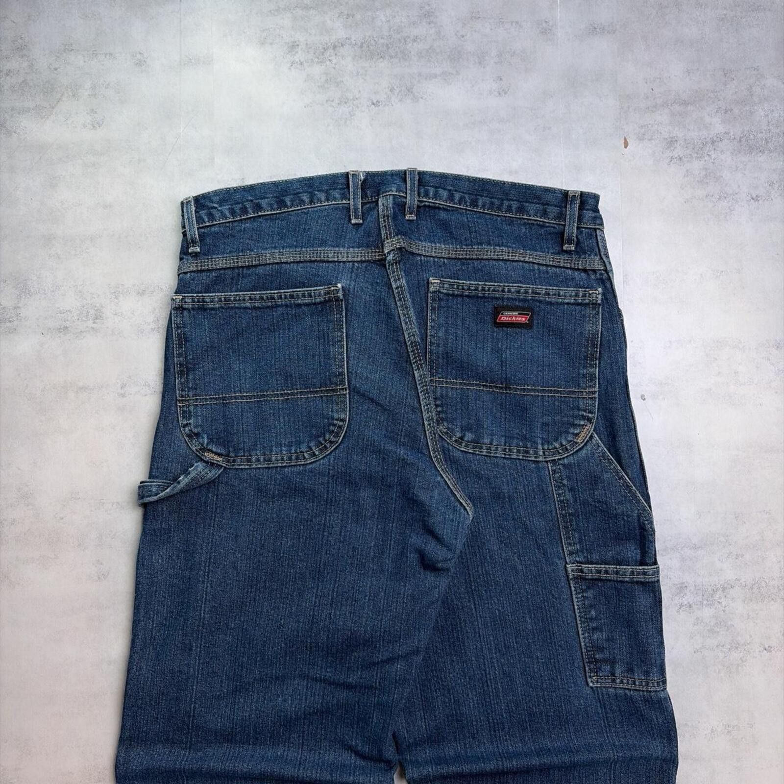Dickies Y2K Blue Dickies Grunge Carpenter Baggy Skater Denim Jeans Size US 34 / EU 50 - 3 Thumbnail