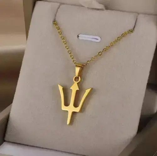 High Sport Greek Trident Pendant Necklace Size ONE SIZE - 4 Thumbnail