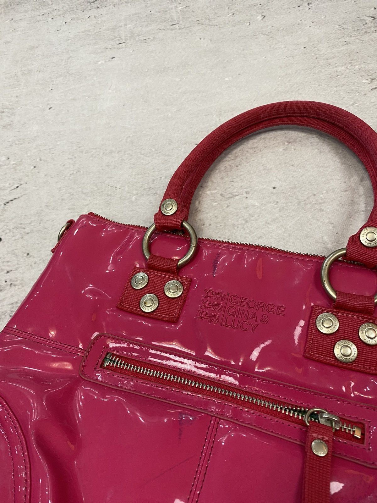 George Gina & Lucy × Japanese Brand × Vintage GGL GEORGE GINĄ LUCY AVANT GARDE Y2K OPIUM LEATHER BAG JAPAN Size ONE SIZE - 5 Thumbnail