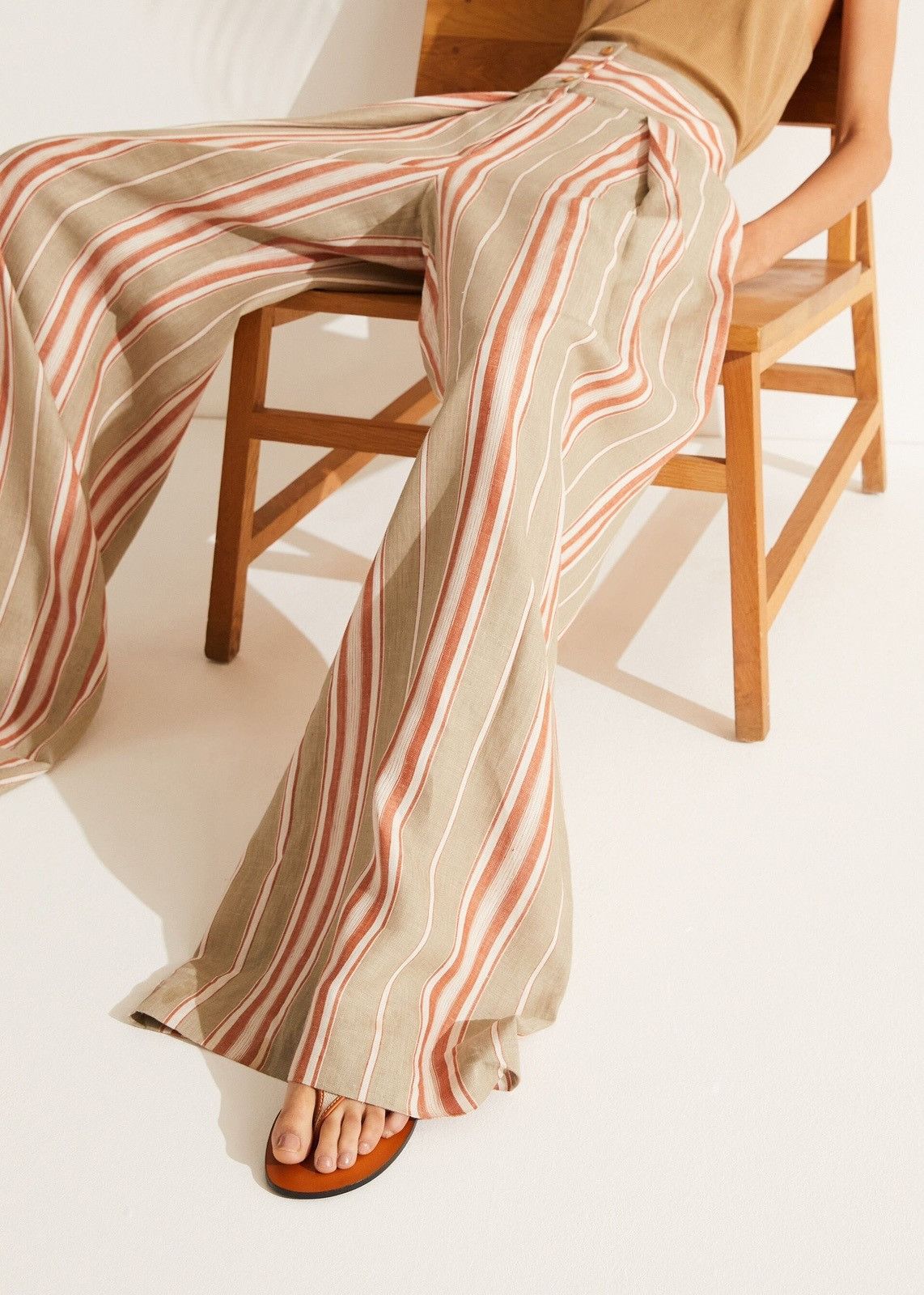 Loro Piana o1srvl11e0824 Notan Beach Stripes Trouser in Multicolor Size 27" / US 4 / IT 40 - 6 Thumbnail