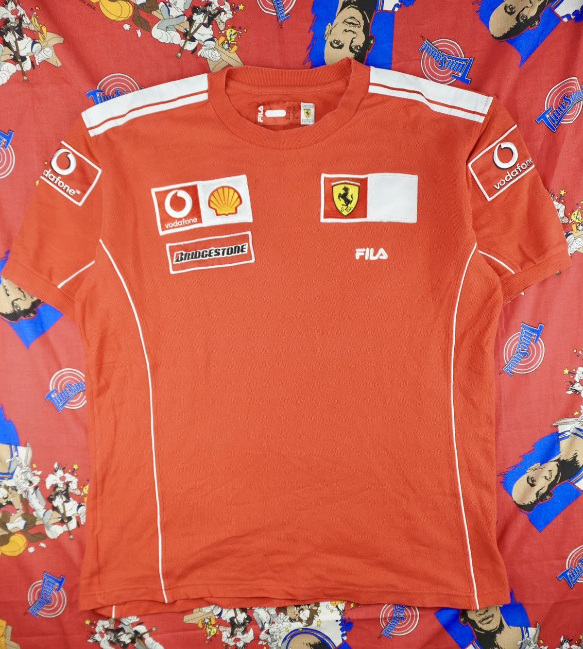 Fila Fila x Ferrari racing team bridgestone vodafone shell tee Size US XL / EU 56 / 4 - 2 Thumbnail