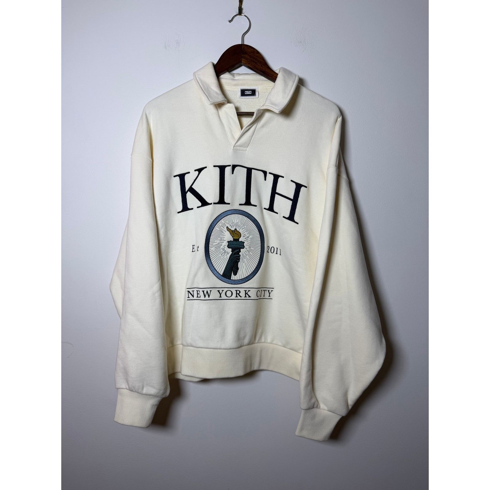 Kith Kith Statue of Liberty Nelson Collared Pullover sweatshirt Size US L / EU 52-54 / 3 - 1 Thumbnail