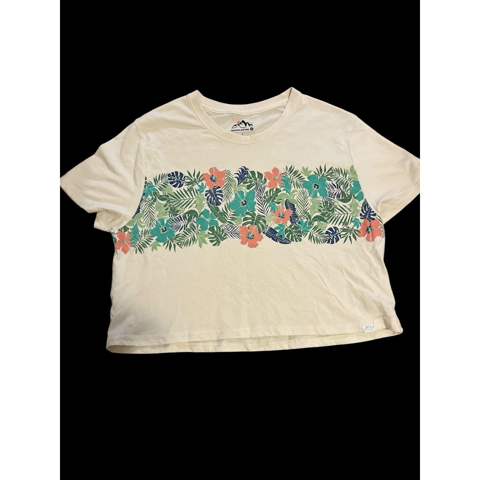 Unknown London mountain and isles cropped T Shirt Large Size L / US 10 / IT 46 - 1 Thumbnail
