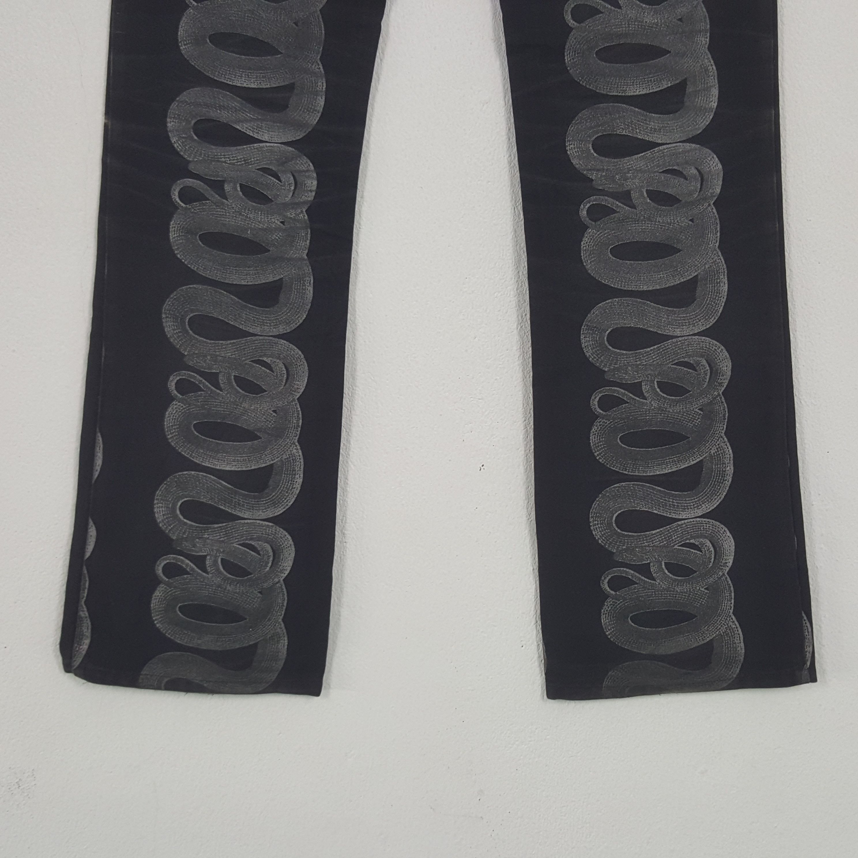 Hysteric Glamour × Japanese Brand × Vintage Vintage Hysteric Glamour Snakes Denim Rare Jeans Size 25" / US 0 / IT 36 - 6 Thumbnail