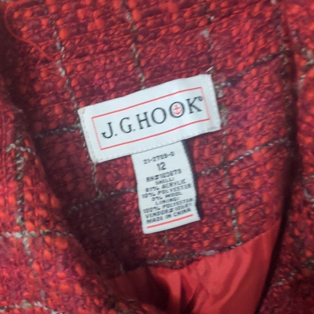 Other J.G. hook vintage tweed jacket with shoulder pads size 12 Size XL / US 12-14 / IT 48-50 - 2 Thumbnail