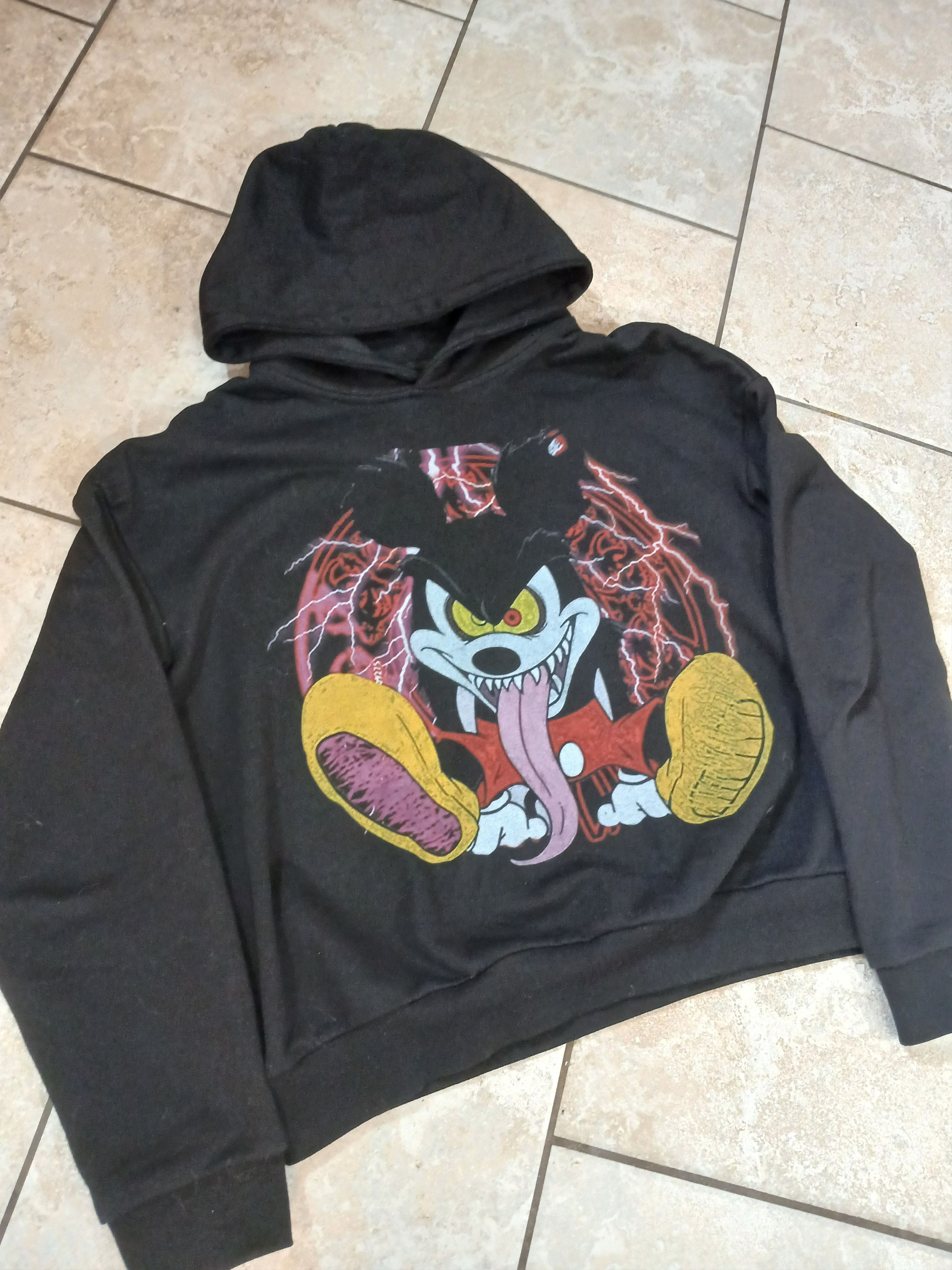 Droland Miller M - Droland Miller Mickey Mouse Hoodie Black Size US M / EU 48-50 / 2 - 2 Thumbnail
