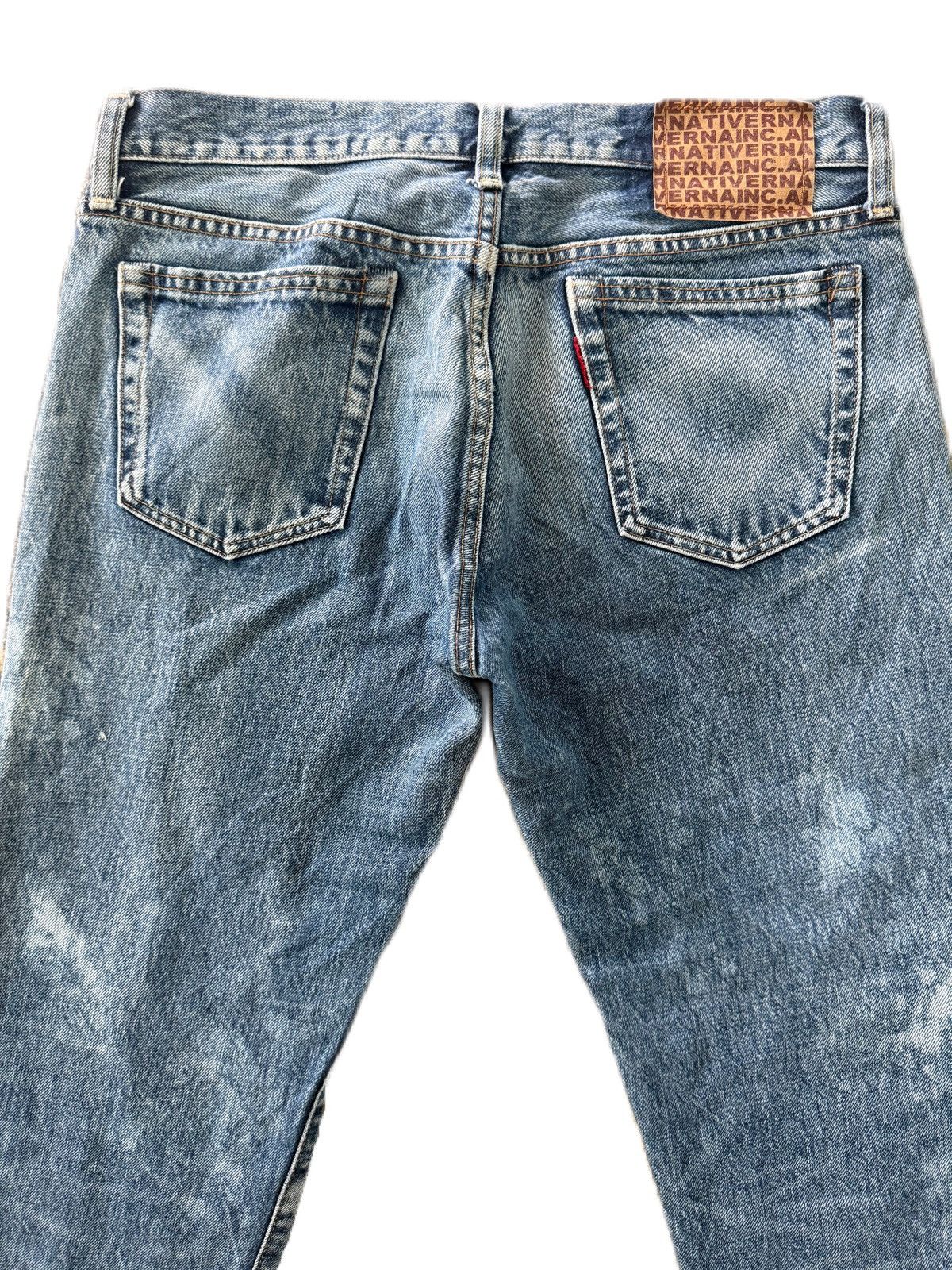 If Six Was Nine Japan Brand RNA Denim Distress Custom Patch Sashiko Style Size US 31 - 7 Thumbnail