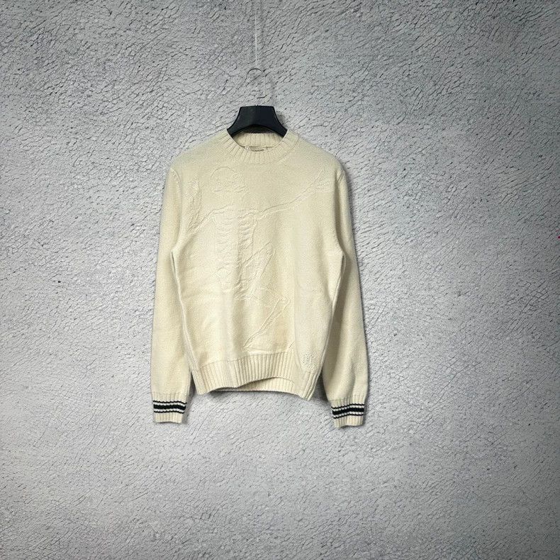 Alexander McQueen Alexander Mcqueen White skull sweater Size US M / EU 48-50 / 2 - 1 Thumbnail