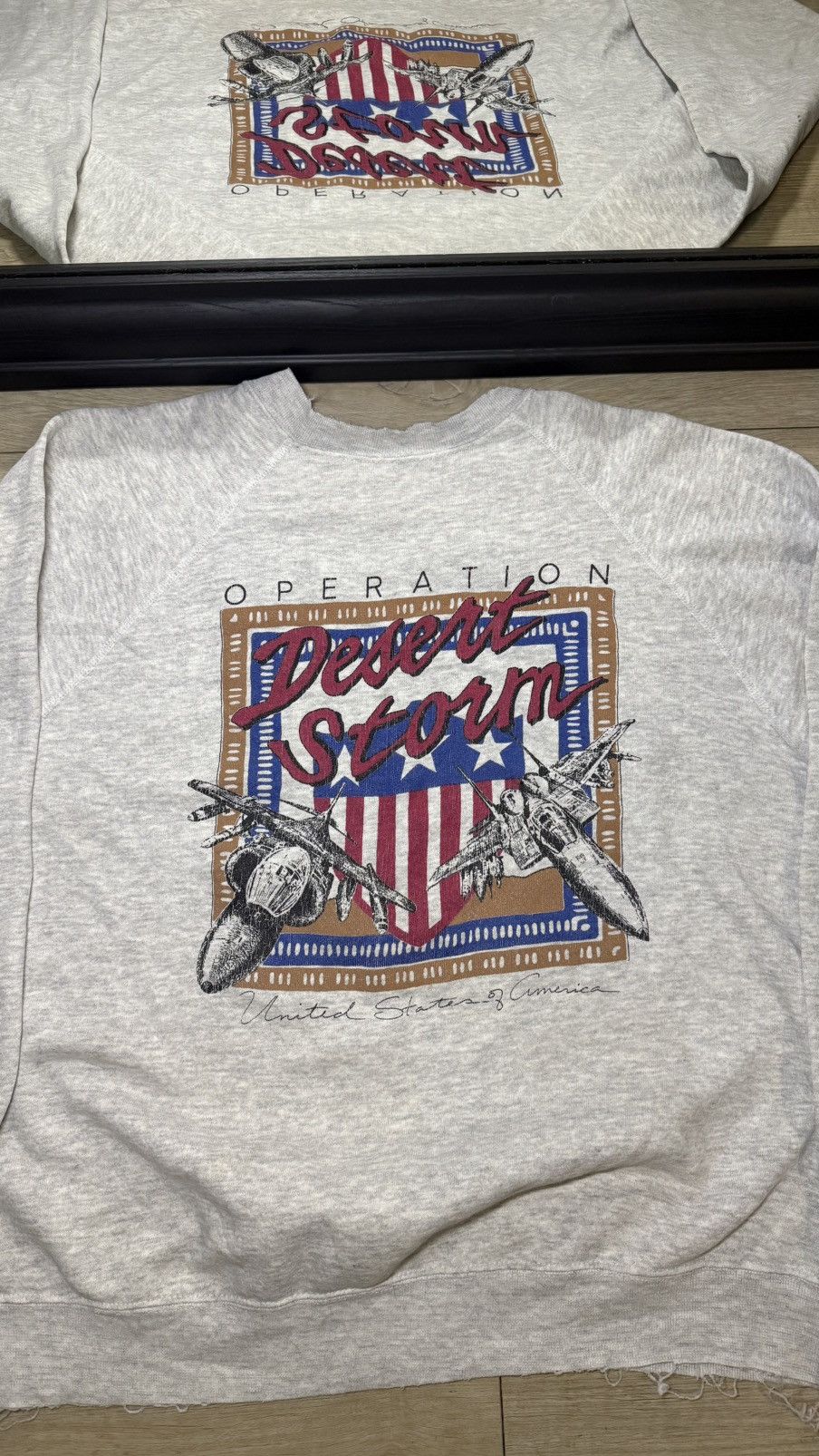 Other Vintage / Y2K 1990s Operation Desert Storm Two JetsCrewneck Size US M / EU 48-50 / 2 - 2 Thumbnail