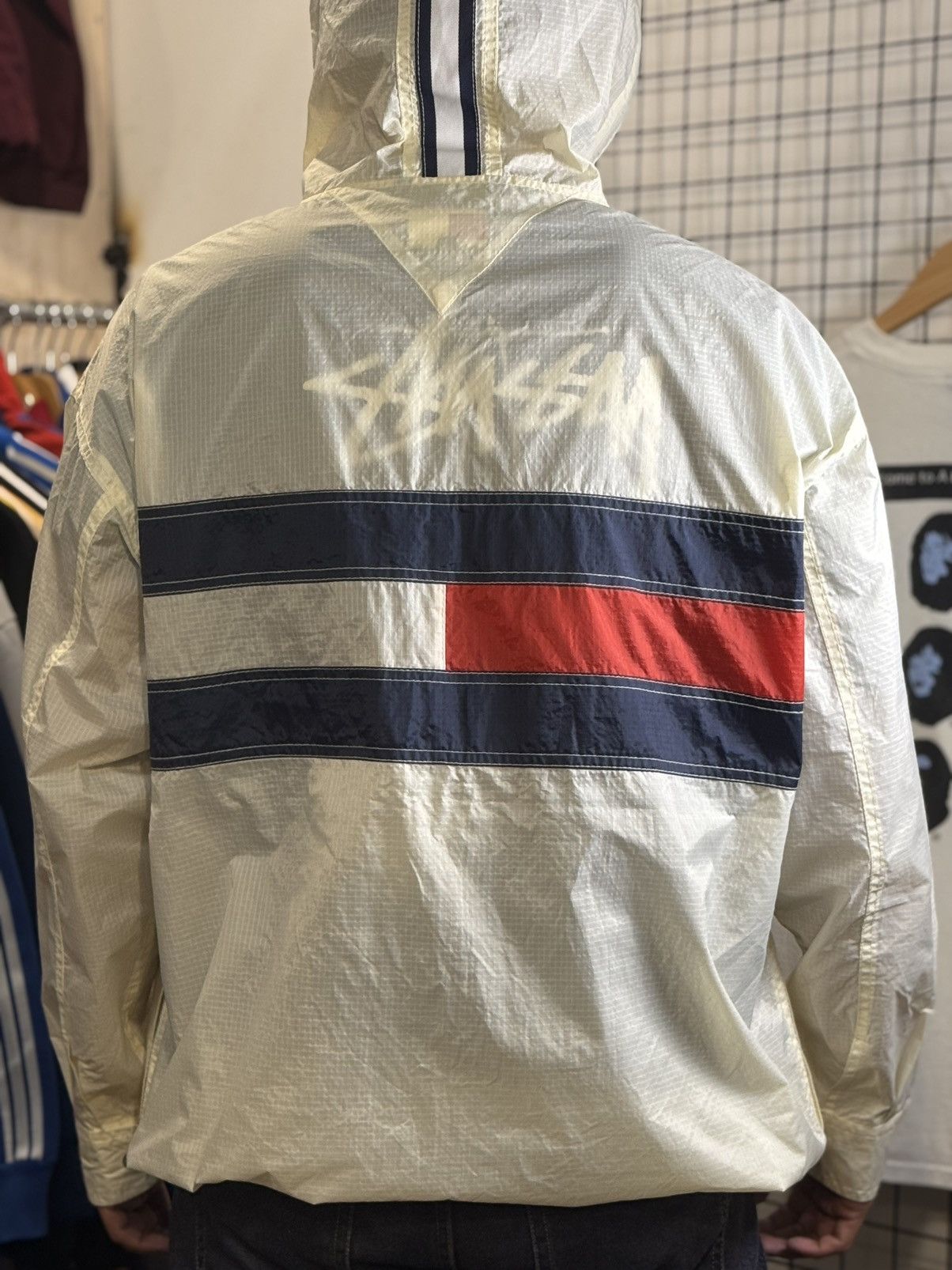Tommy Hilfiger Tommy Hilfiger vintage 90's flag logo windbreaker jacket. Size US L / EU 52-54 / 3 - 13 Thumbnail