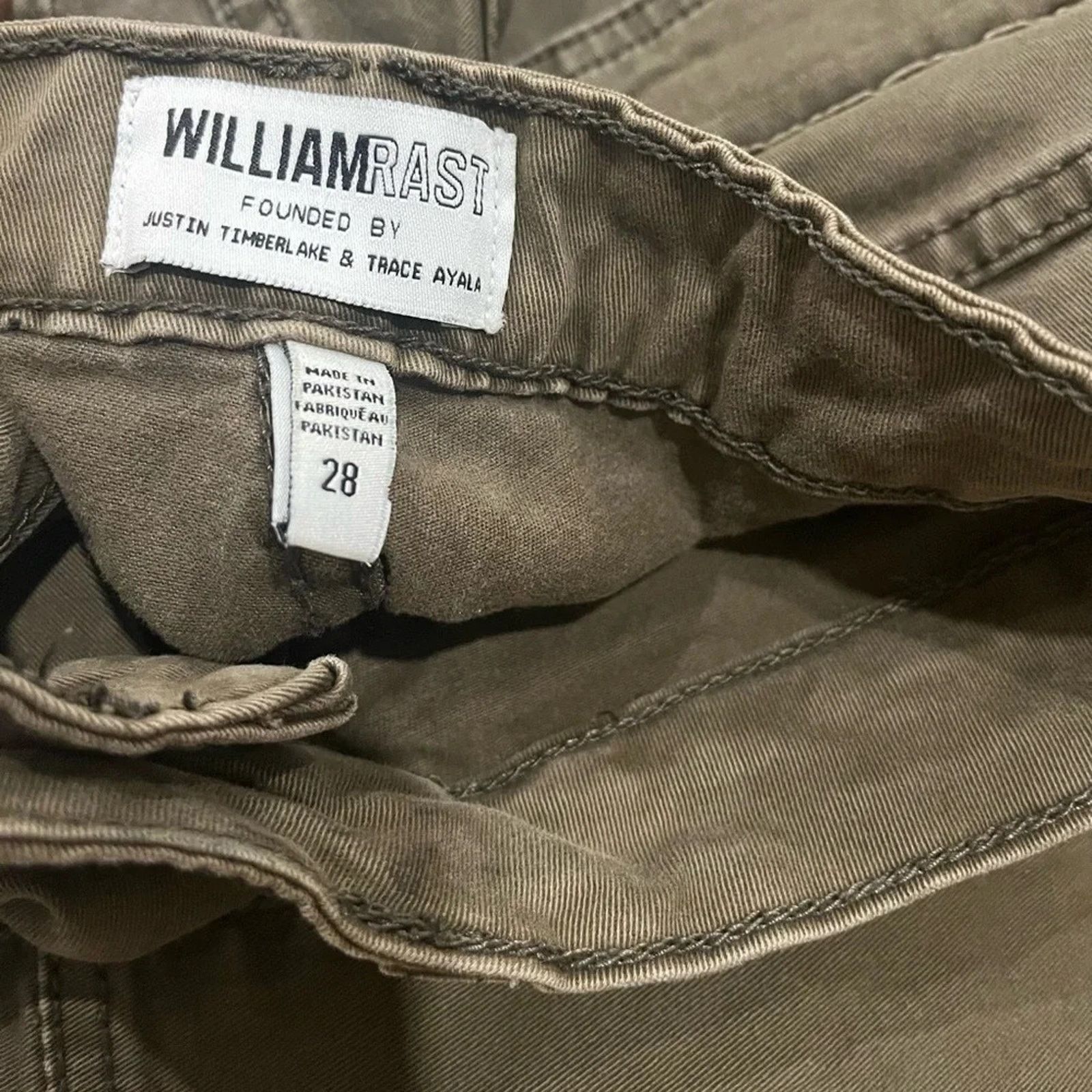 William Rast William Rast army green “Skinny Cargo” pants, size 28 Size 28" / US 6 / IT 42 - 3 Thumbnail