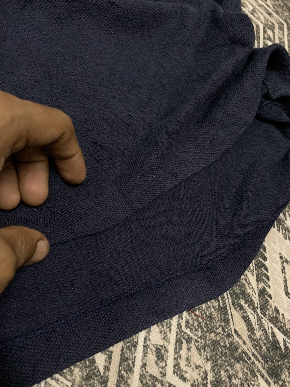 Issey Miyake 90s ISSEY MIYAKE SMALL LOGO POLO SHIRT LONG SLEEVE Size US L / EU 52-54 / 3 - 6 Thumbnail