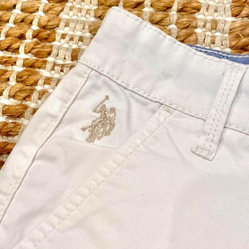 U.S. Polo Assn. Brand New U.S. Polo Assn. White Women's Shorts Size 26" / US 2 / IT 38 - 2 Thumbnail