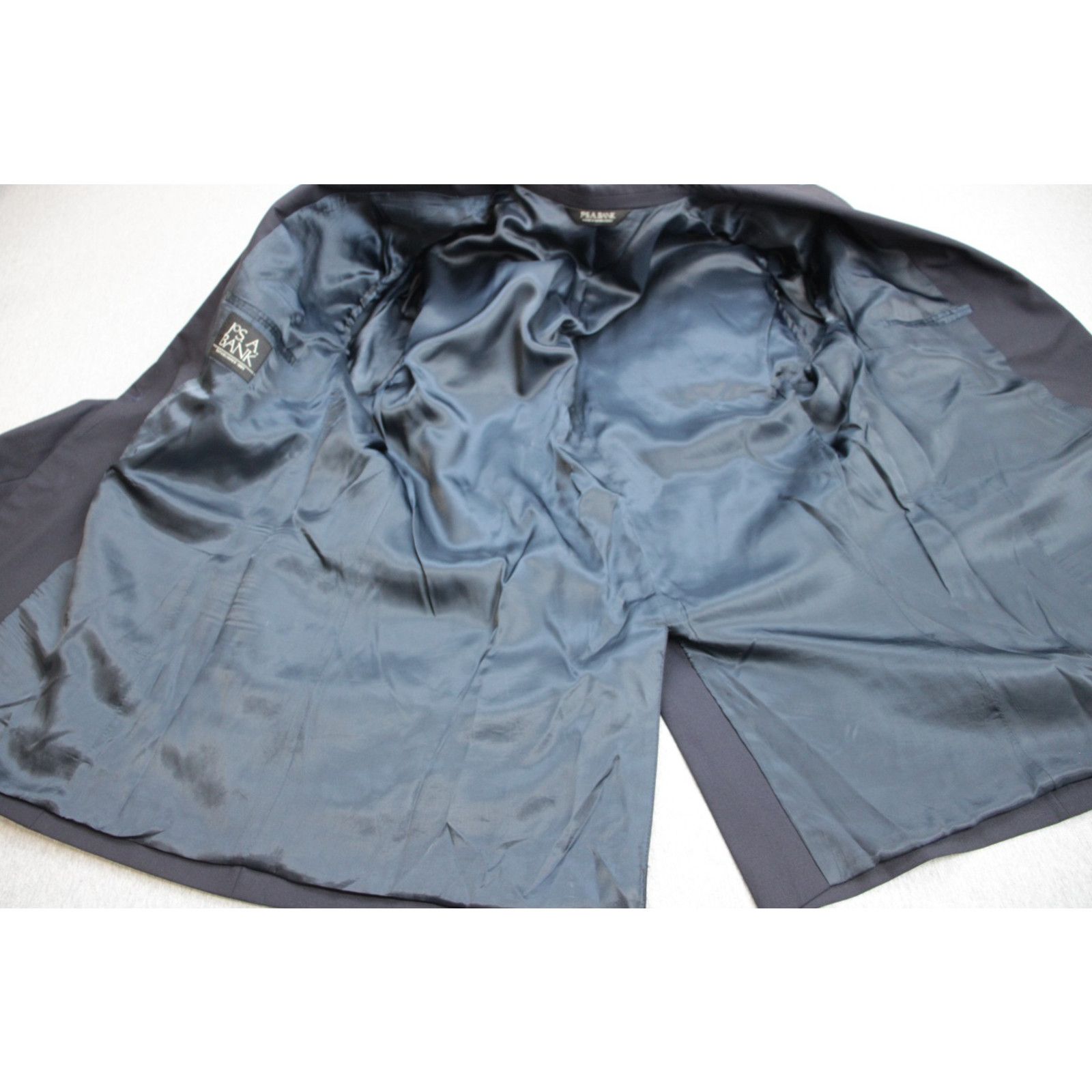 Jos. A. Bank Jos A Bank Blazer Mens Size 46R Navy Blue 100% Wool 2 Button Size 46R - 4 Thumbnail