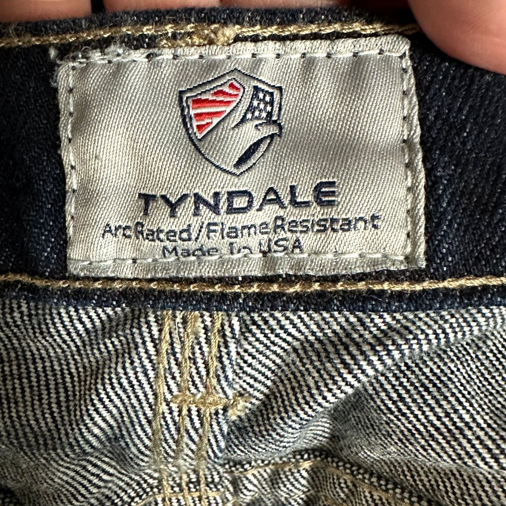 Denime Tyndale Jeans Carpenter Mens 42X34 Dark Wash Arc Rated Flame Resistant Denim NEW Size US 42 / EU 58 - 4 Thumbnail