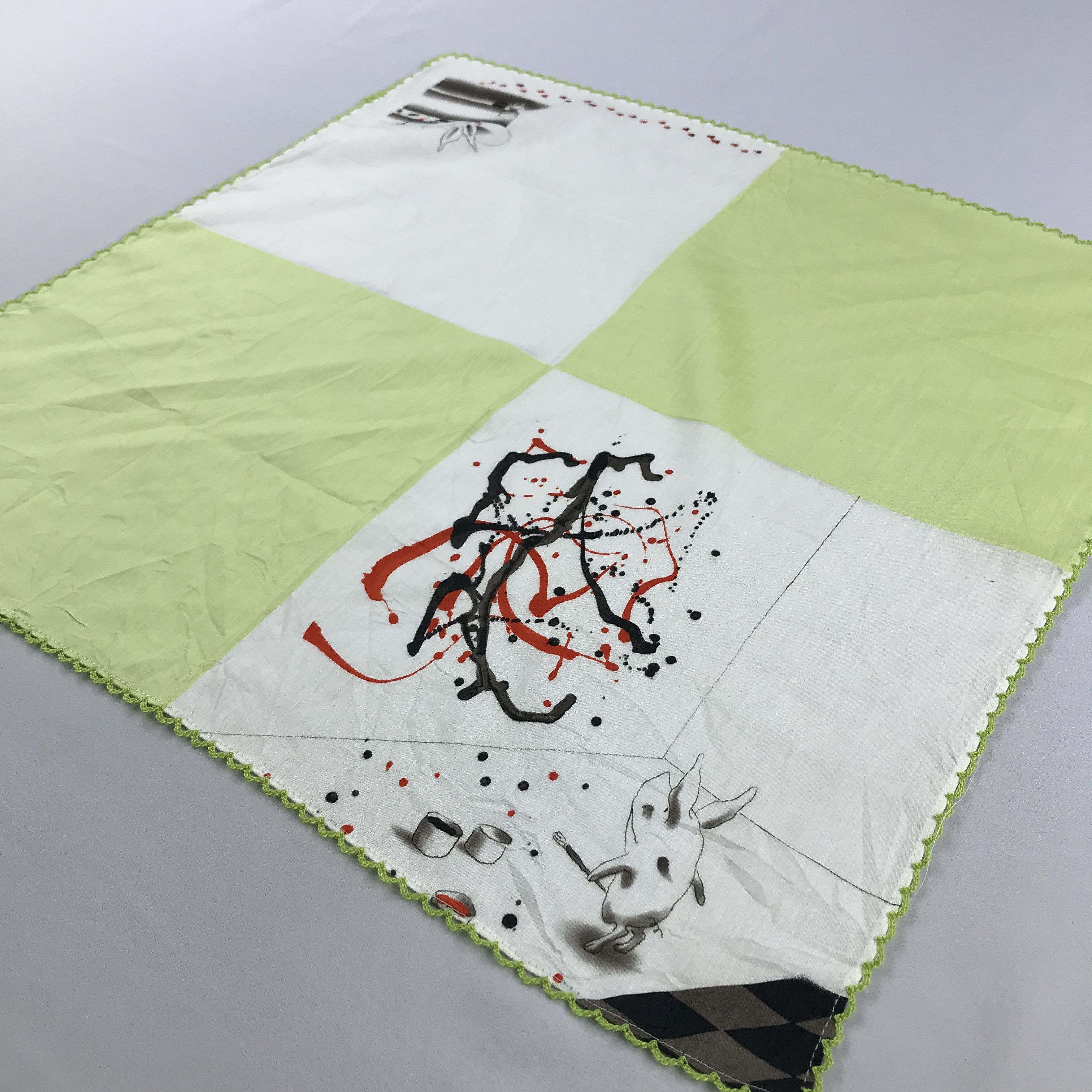 Vintage Olivia Piglet Bandana / Handkerchief / Neckerchief -S2696 Size ONE SIZE - 2 Thumbnail