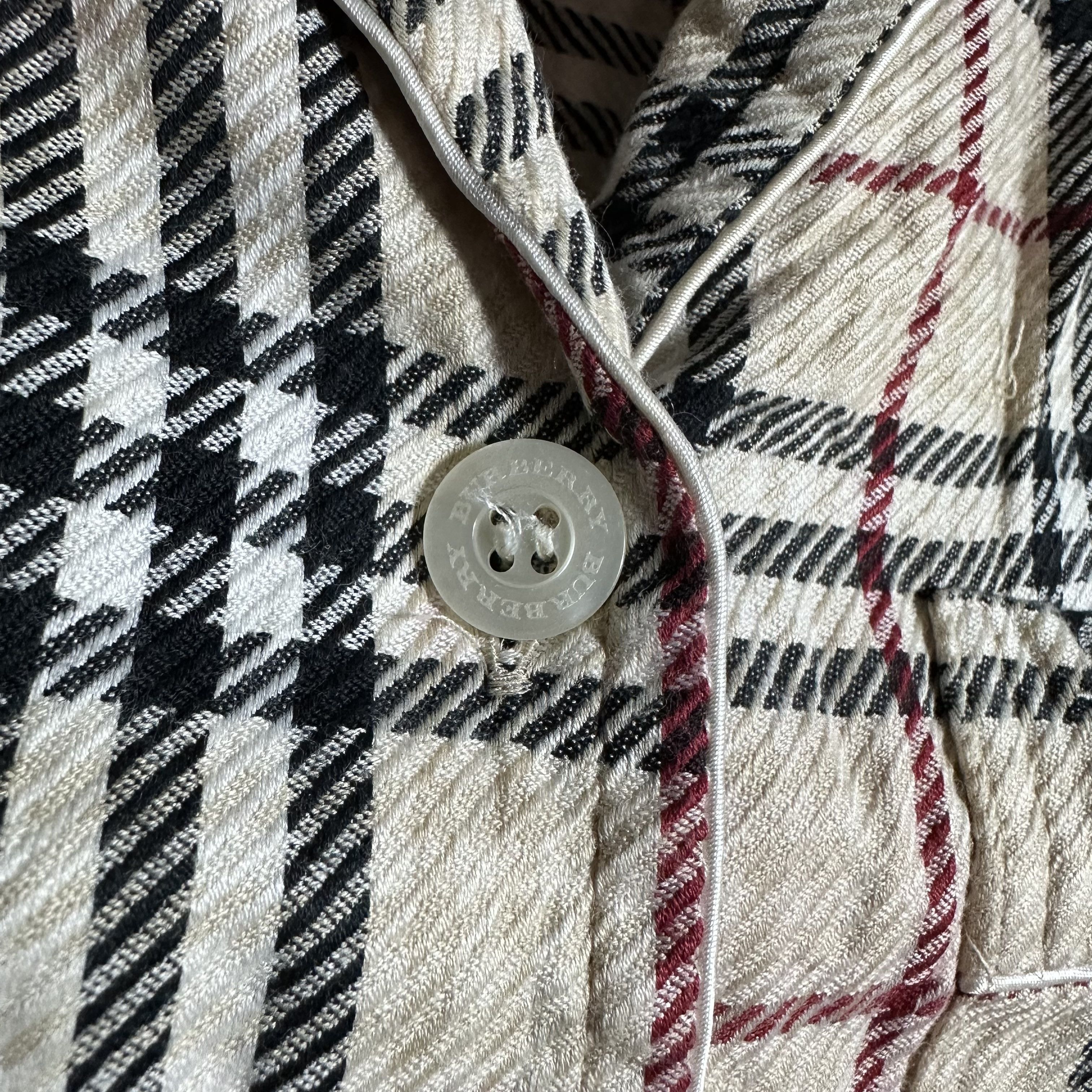 Burberry 🔥RARE🔥Vintage Burberry Nova Check Pyjamas Shirt Size US M / EU 48-50 / 2 - 5 Thumbnail