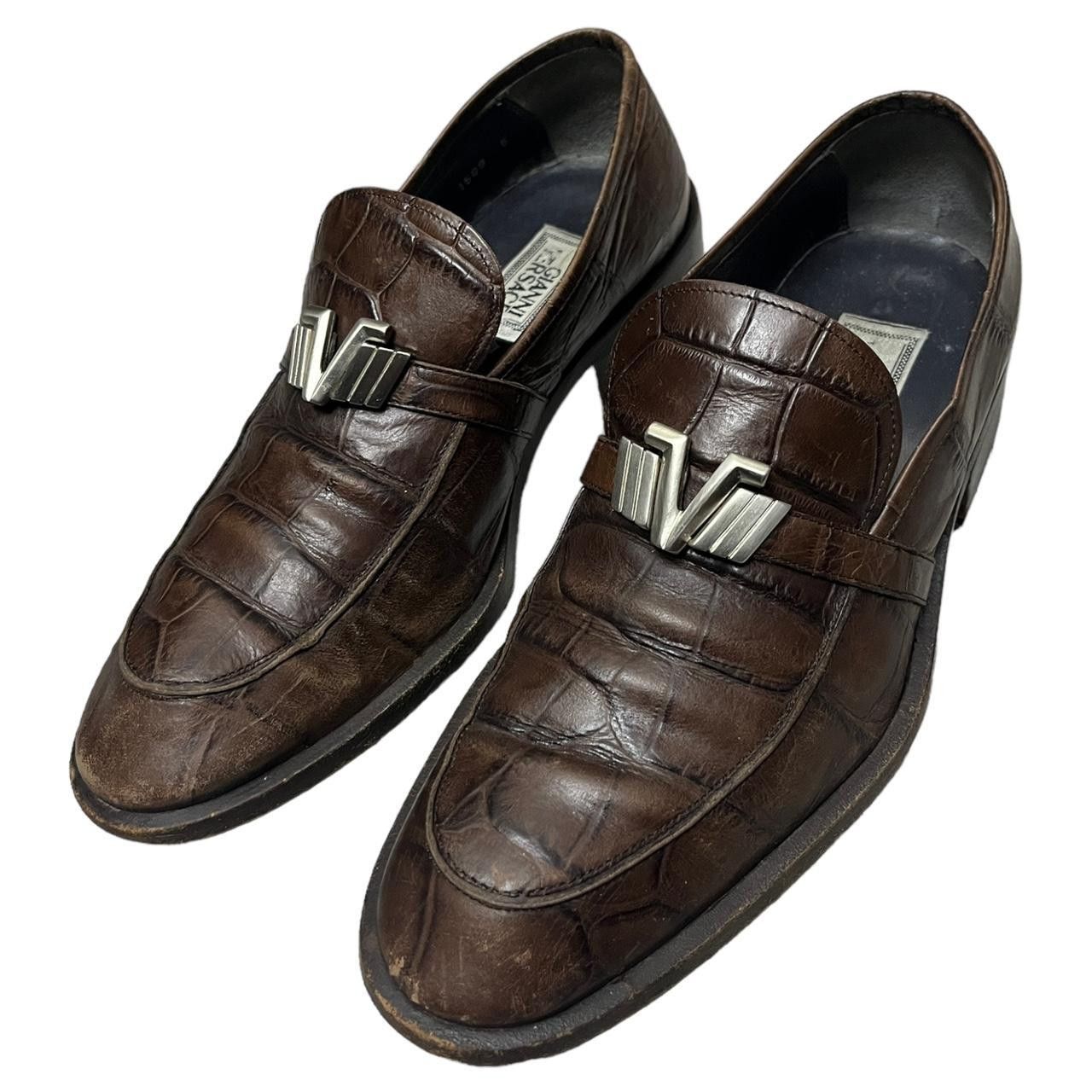 Versace Gianni VERSACE Vintage 90s Luxury Designer Leather Shoes Size US 5 / EU 37 - 1 Thumbnail
