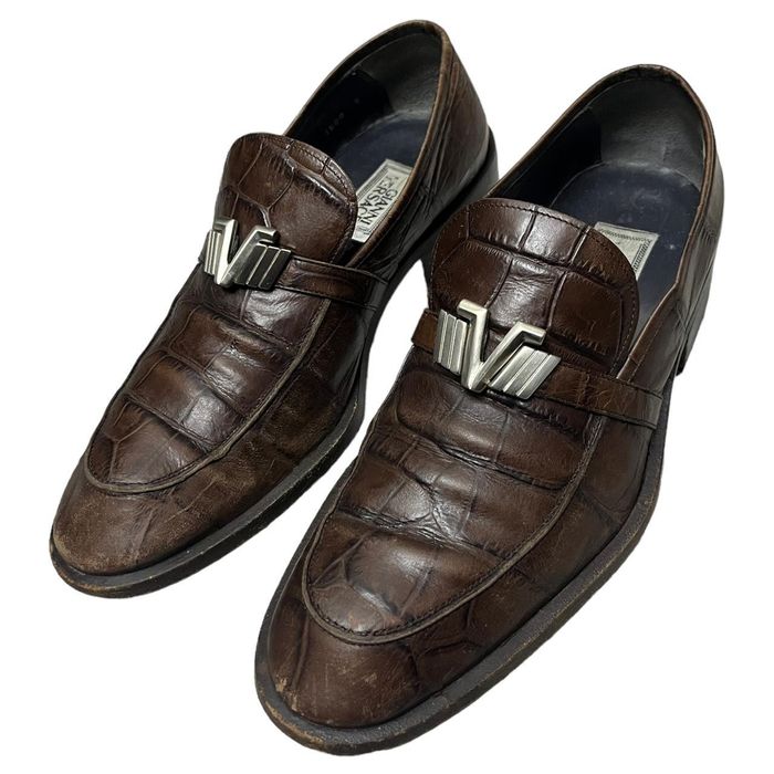 Versace Gianni VERSACE Vintage 90s Luxury Designer Leather Shoes