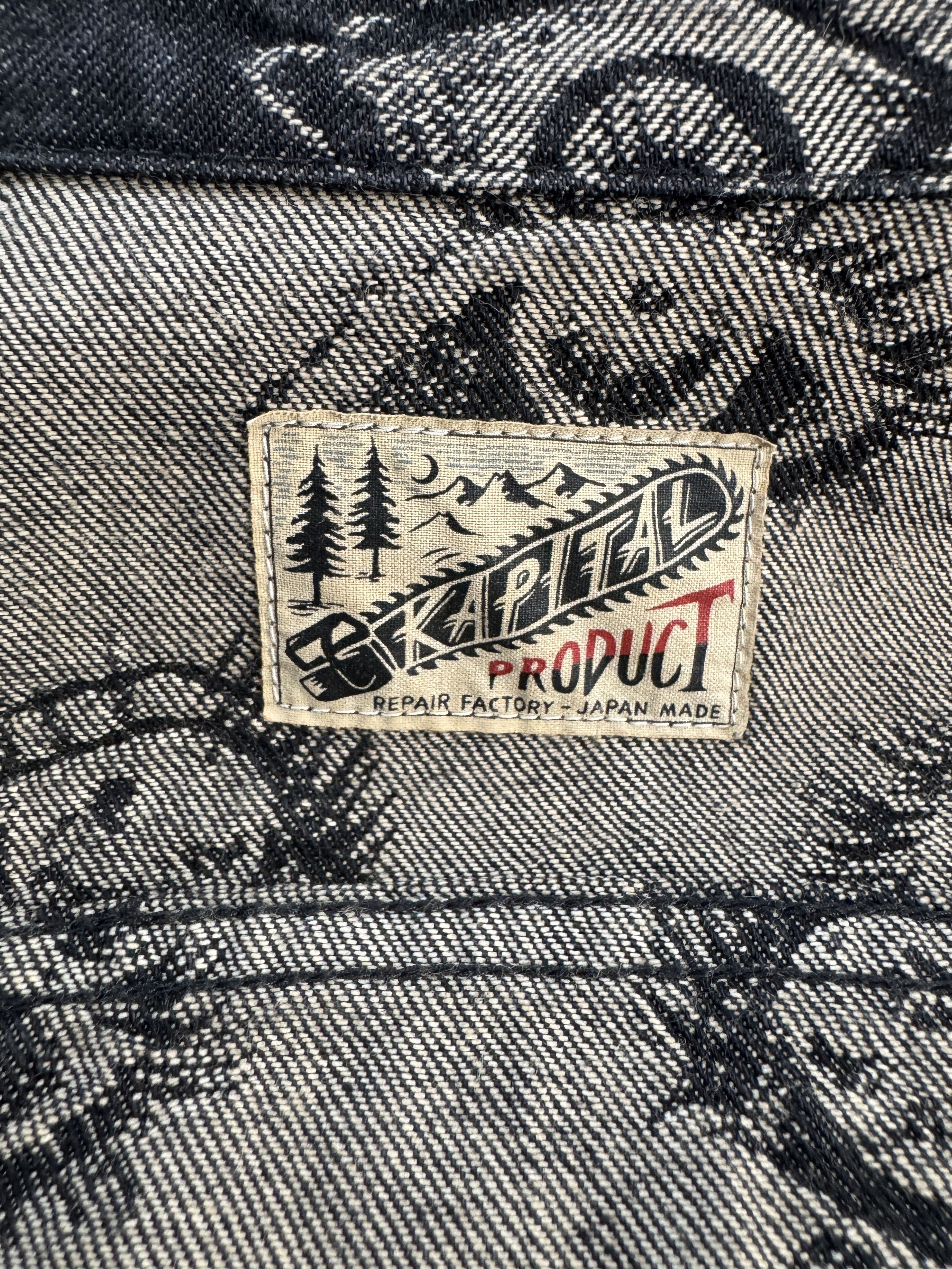 Kapital KAPITAL 12 OZ SPEAKEASY DENIM 3RD JKT (L's) BLACK SZ 1 Size S / US 4 / IT 40 - 7 Thumbnail