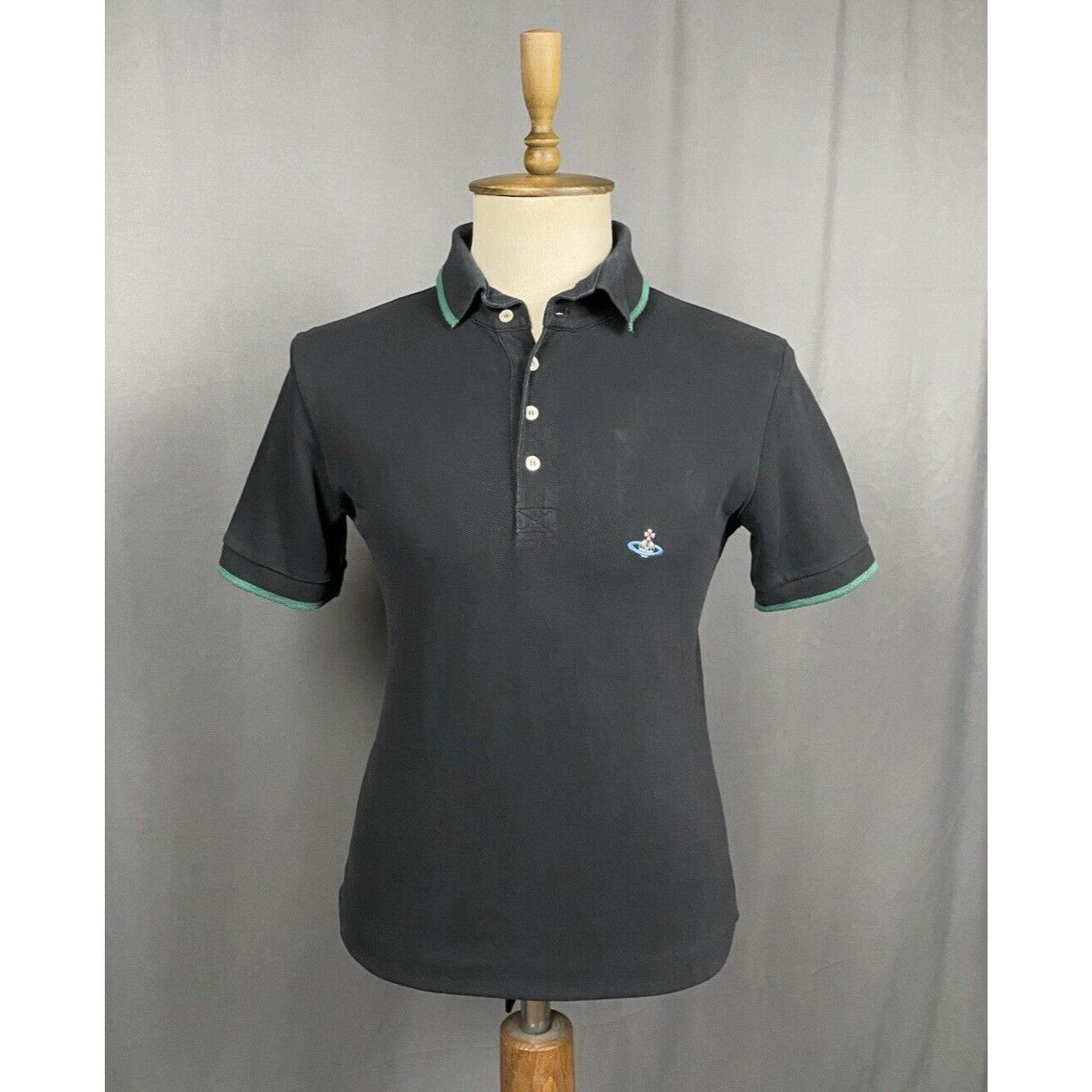 Vivienne Westwood Vivienne Westwood Small Logo Men's Black Polo T-Shirt Size L Size US L / EU 52-54 / 3 - 1 Thumbnail