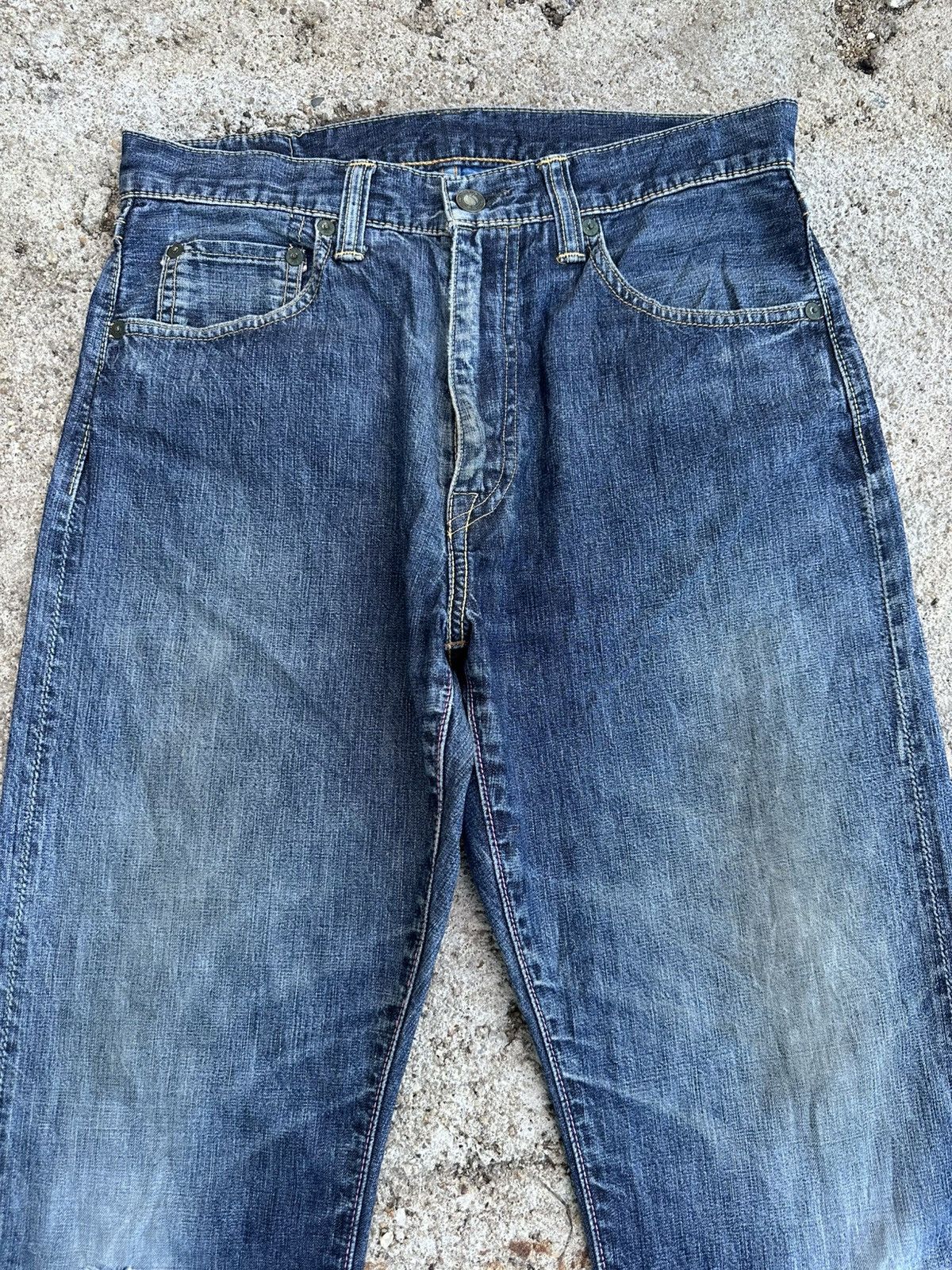 Momotaro Jeans Momotaro Selvedge Distressed Jeans Denim W29 Size US 29 - 3 Thumbnail