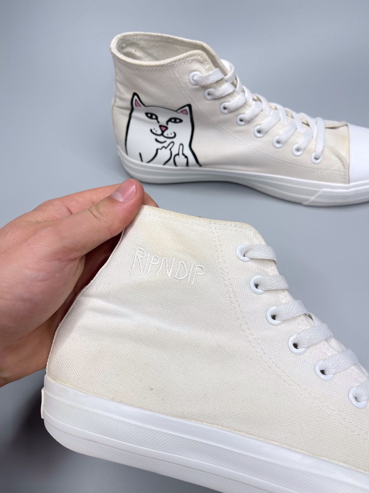Hook-Ups × RIPNDIP Y2k Rip N Dip Hi-Top Sneakers Size US 7 / EU 40 - 6 Thumbnail