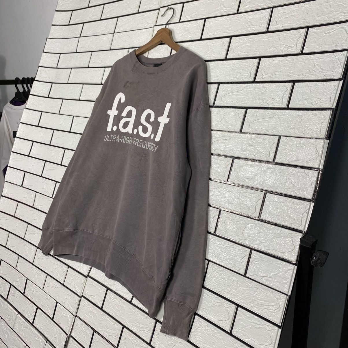 Japanese Brand Real Words Fast Big Logo Sweatshirt Issey Miyake Size US L / EU 52-54 / 3 - 3 Thumbnail