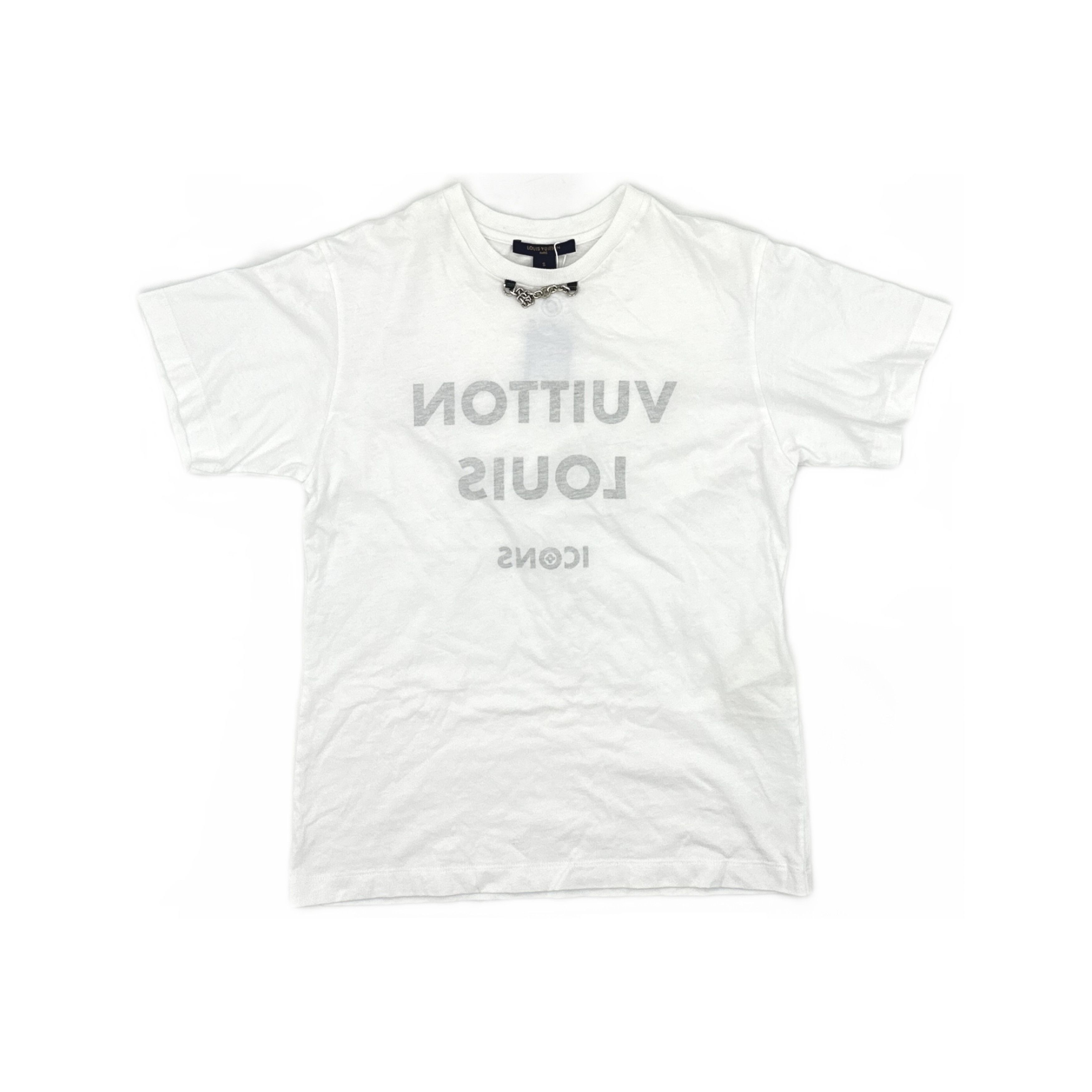 Louis Vuitton Louis Vuitton Chain Detail Logo T-Shirt S Size S / US 4 / IT 40 - 1 Thumbnail