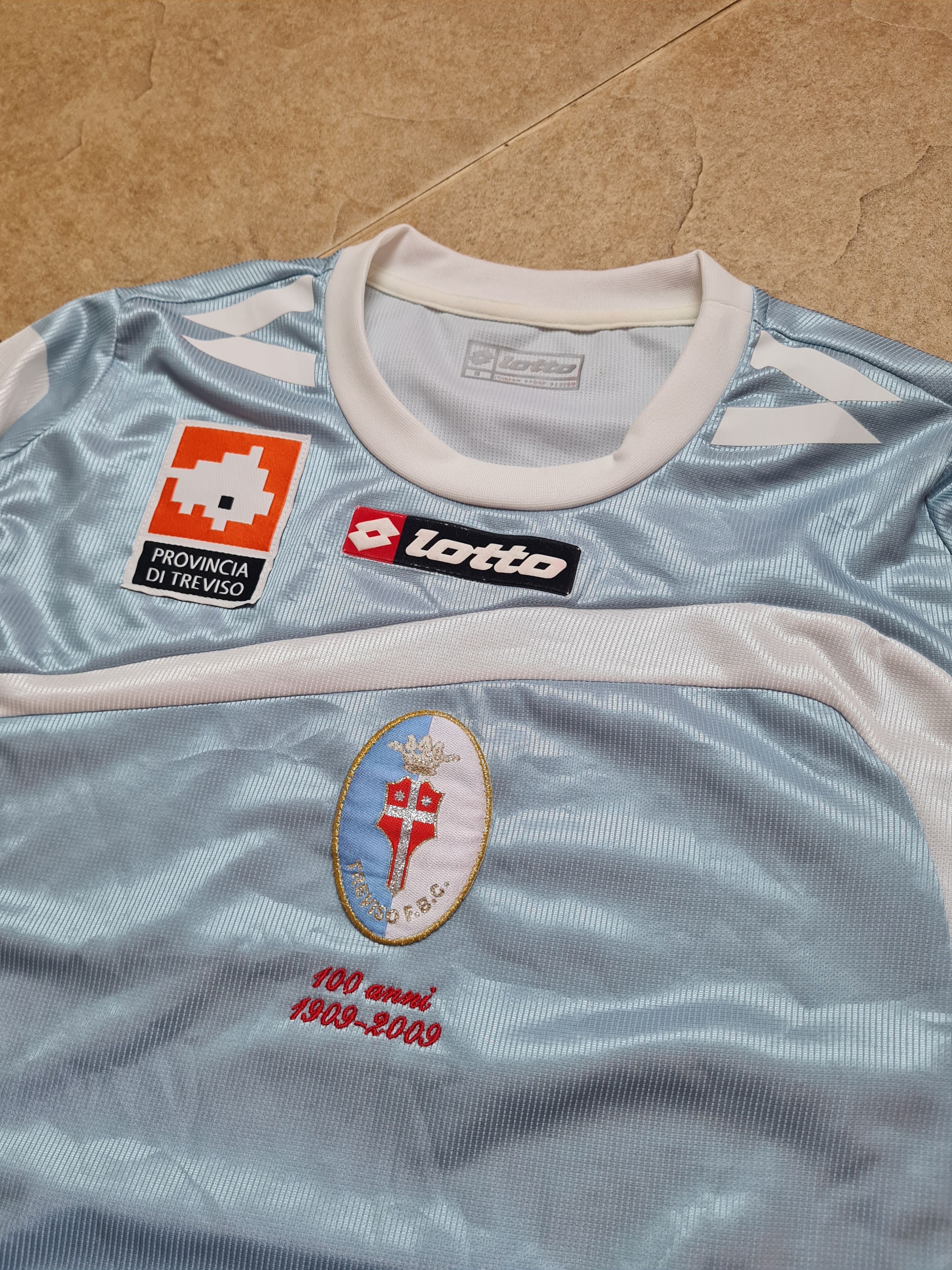 Lotto Sport TREVISO 2008-09 centenary football shirt Lotto Italy maglia Size US S / EU 44-46 / 1 - 2 Thumbnail