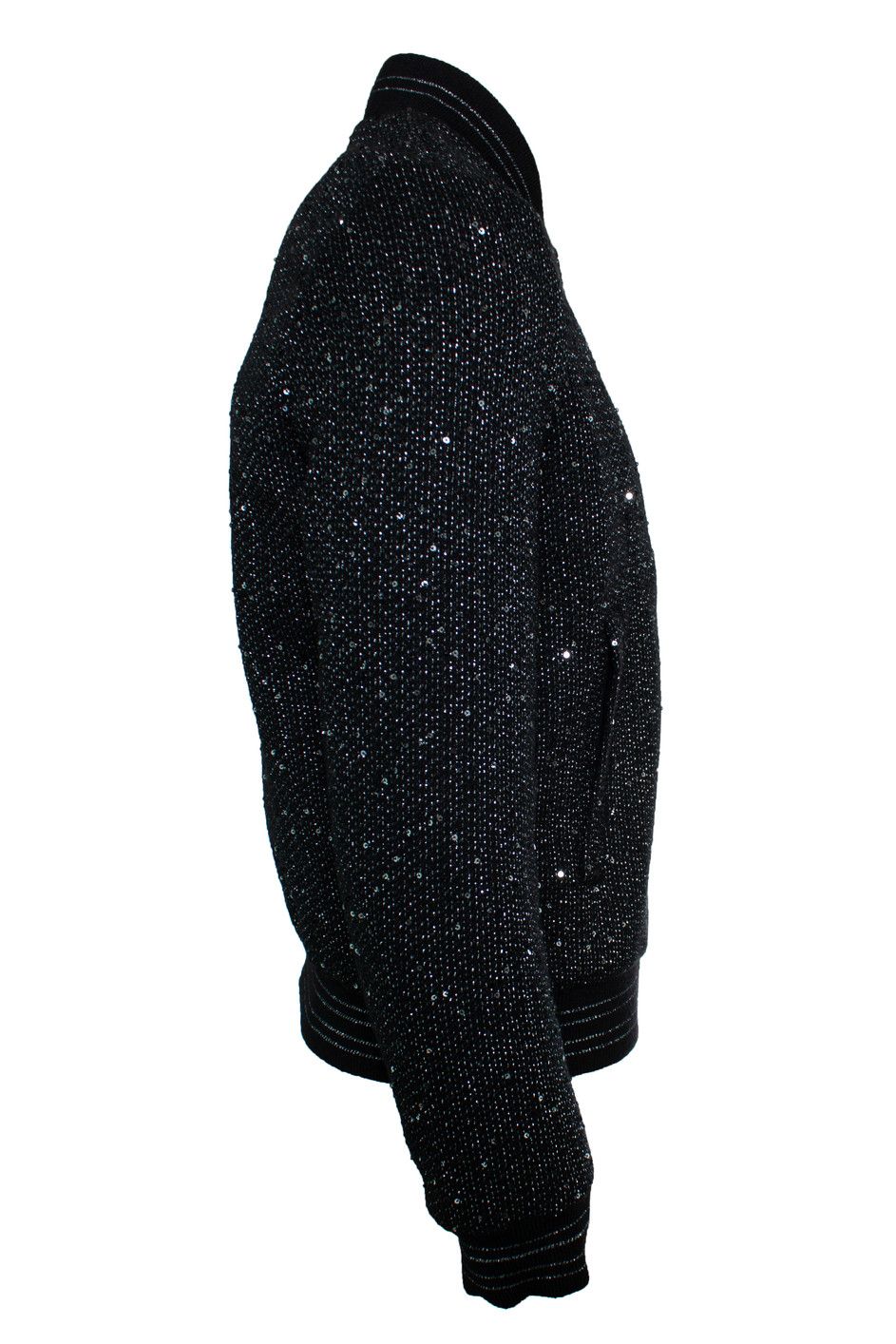Saint Laurent Paris Saint Laurent, 2019 embellished woven bomber jacket Size US M / EU 48-50 / 2 - 4 Thumbnail
