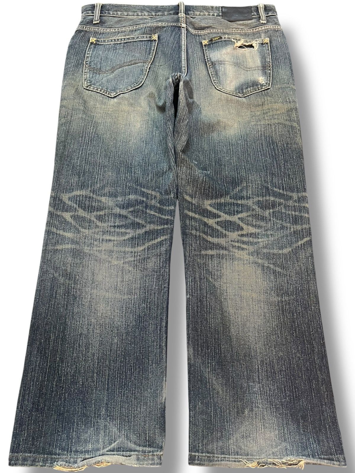 Lee Vintage Lee Riders MR Mudwash Distressed Denim Size US 35 - 5 Thumbnail