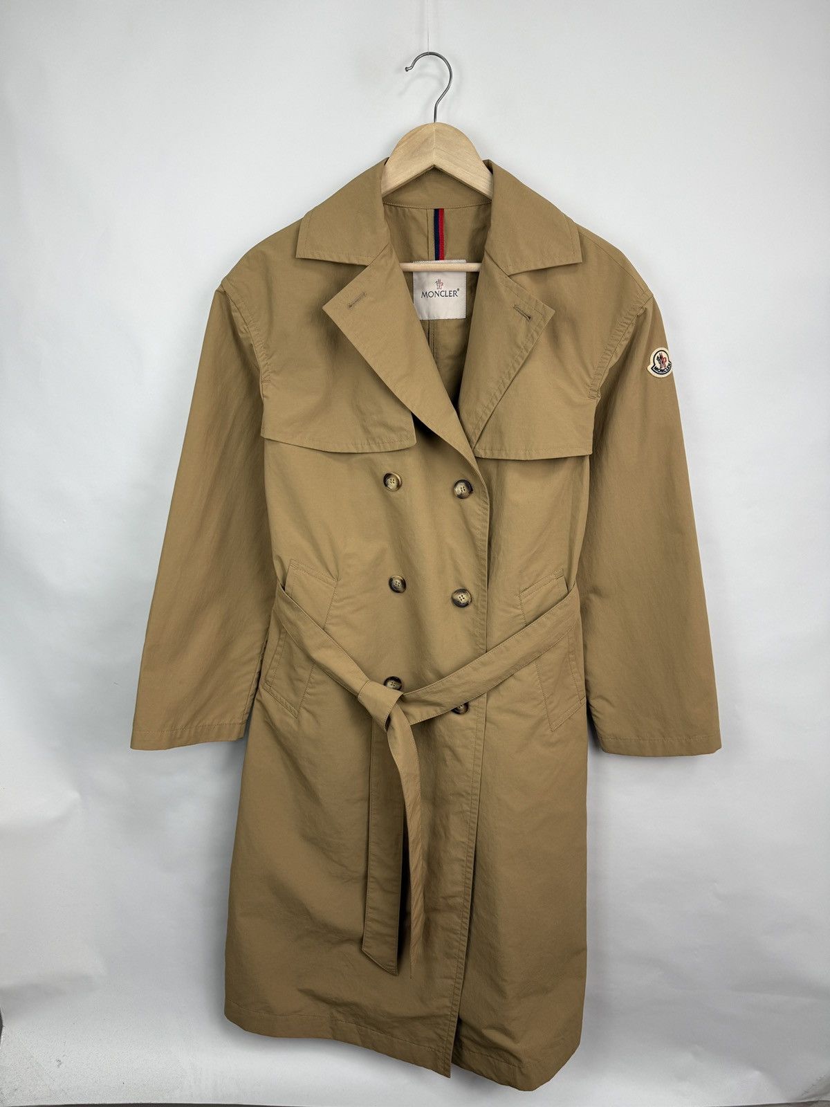 Moncler 🇮🇹 RRP $1155 Moncler Trench Coat Stribiden Rare Size M / US 6-8 / IT 42-44 - 5 Thumbnail