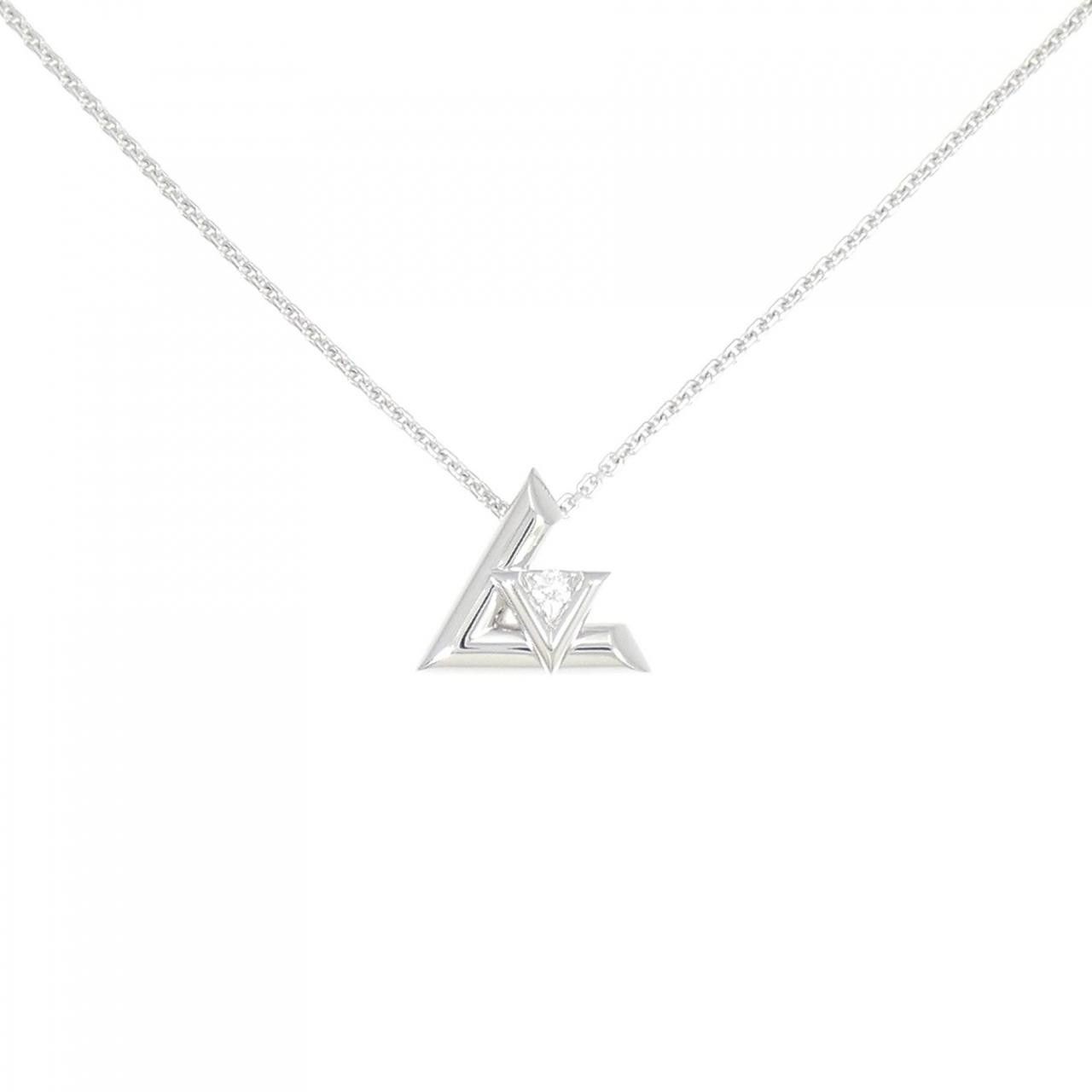 Louis Vuitton Louis Vuitton Louis Vuitton Volt One PM 750 White Gold Necklace Metal Necklace Q93806 DUTY FREE for USA Size ONE SIZE - 1 Thumbnail