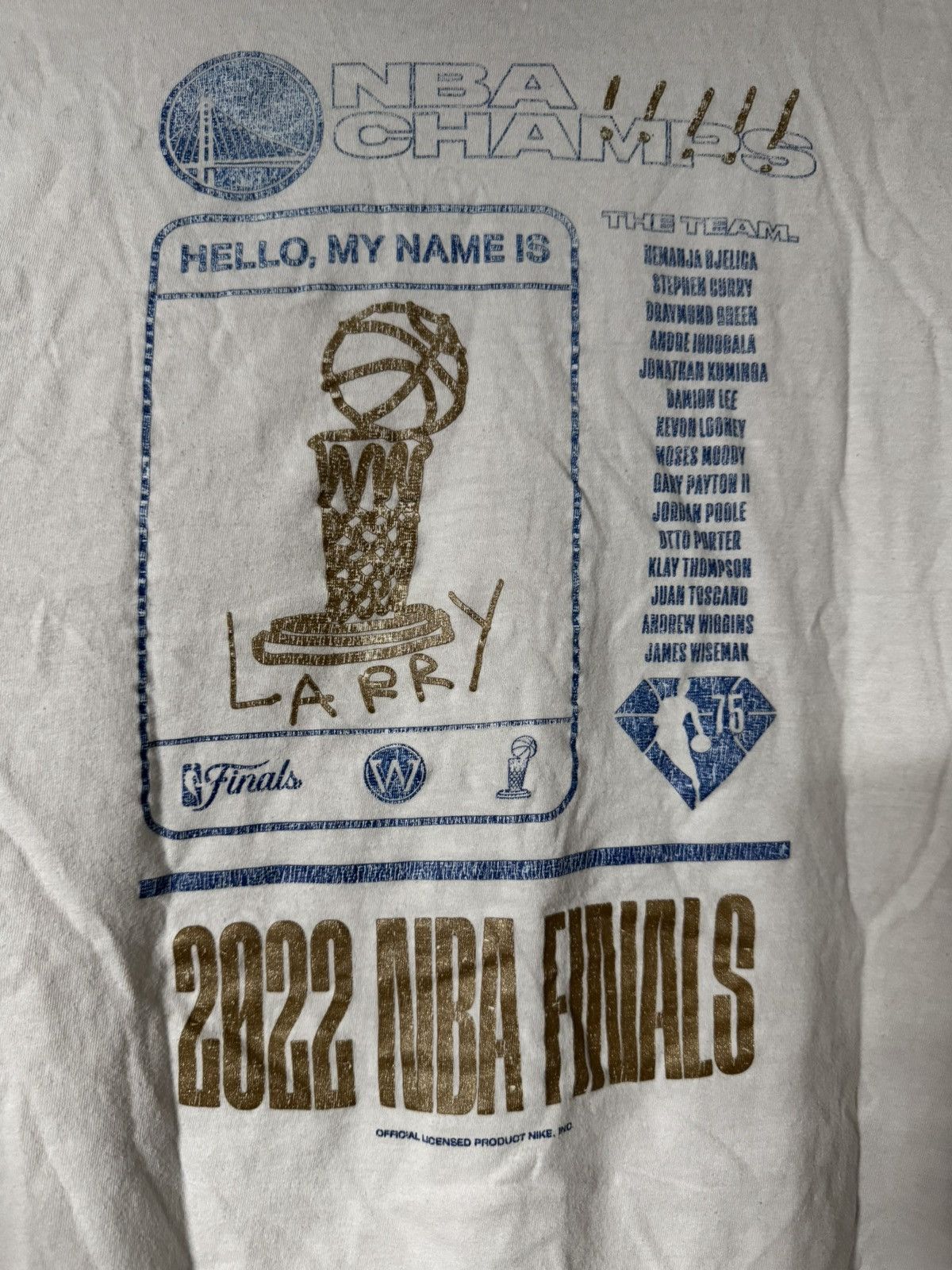 Nike Nike Golden State Warriors 2022 Championship Team T-Shirt Size US M / EU 48-50 / 2 - 4 Thumbnail