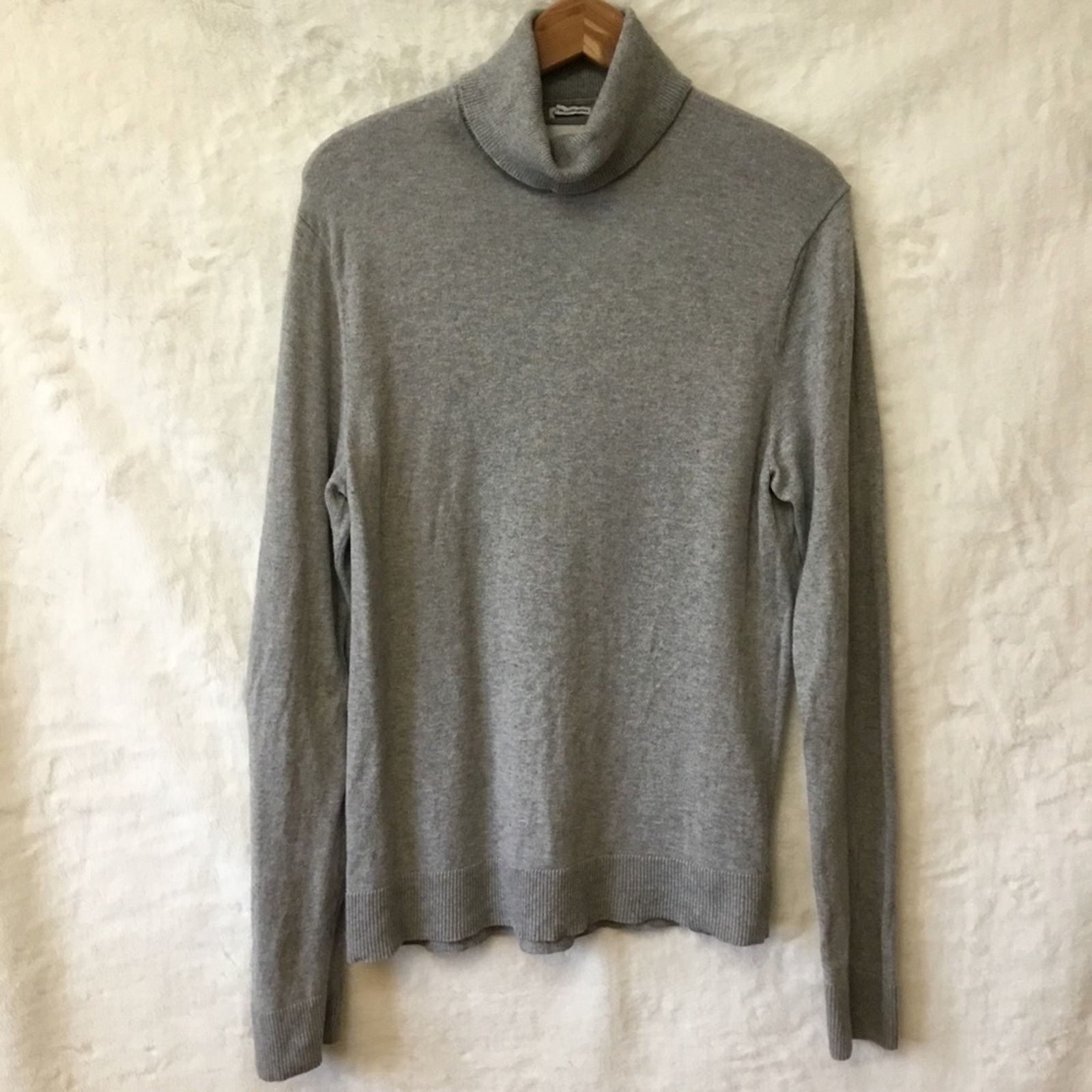 Abercrombie & Fitch Abercrombie & Fitch Gray Cotton/Cashmere Turtleneck Sweater Size M / US 6-8 / IT 42-44 - 1 Thumbnail
