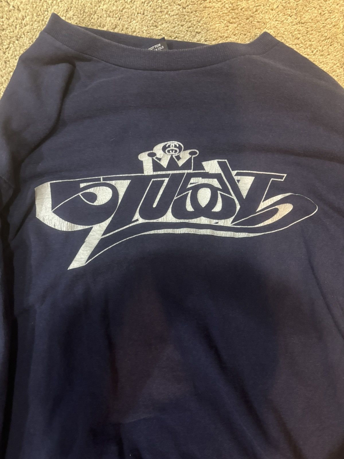 Stussy Blue 90’s Vintage Stussy tee Size US M / EU 48-50 / 2 - 2 Thumbnail