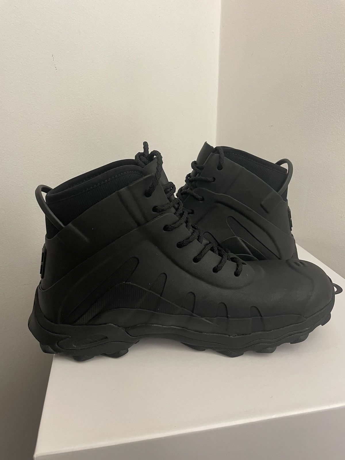 Givenchy Bogs lace up boots in rubber and neoprene Size US 11 / EU 44 - 10 Thumbnail