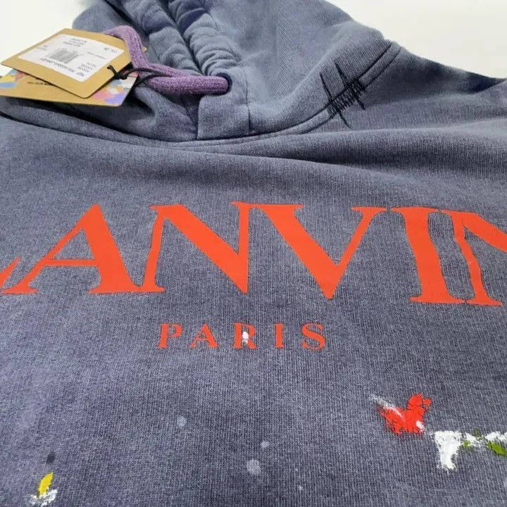 Lanvin Lanvin Logo Print Hoodie Sweatshirt for Women -2508 Size XS / US 0-2 / IT 36-38 - 7 Thumbnail