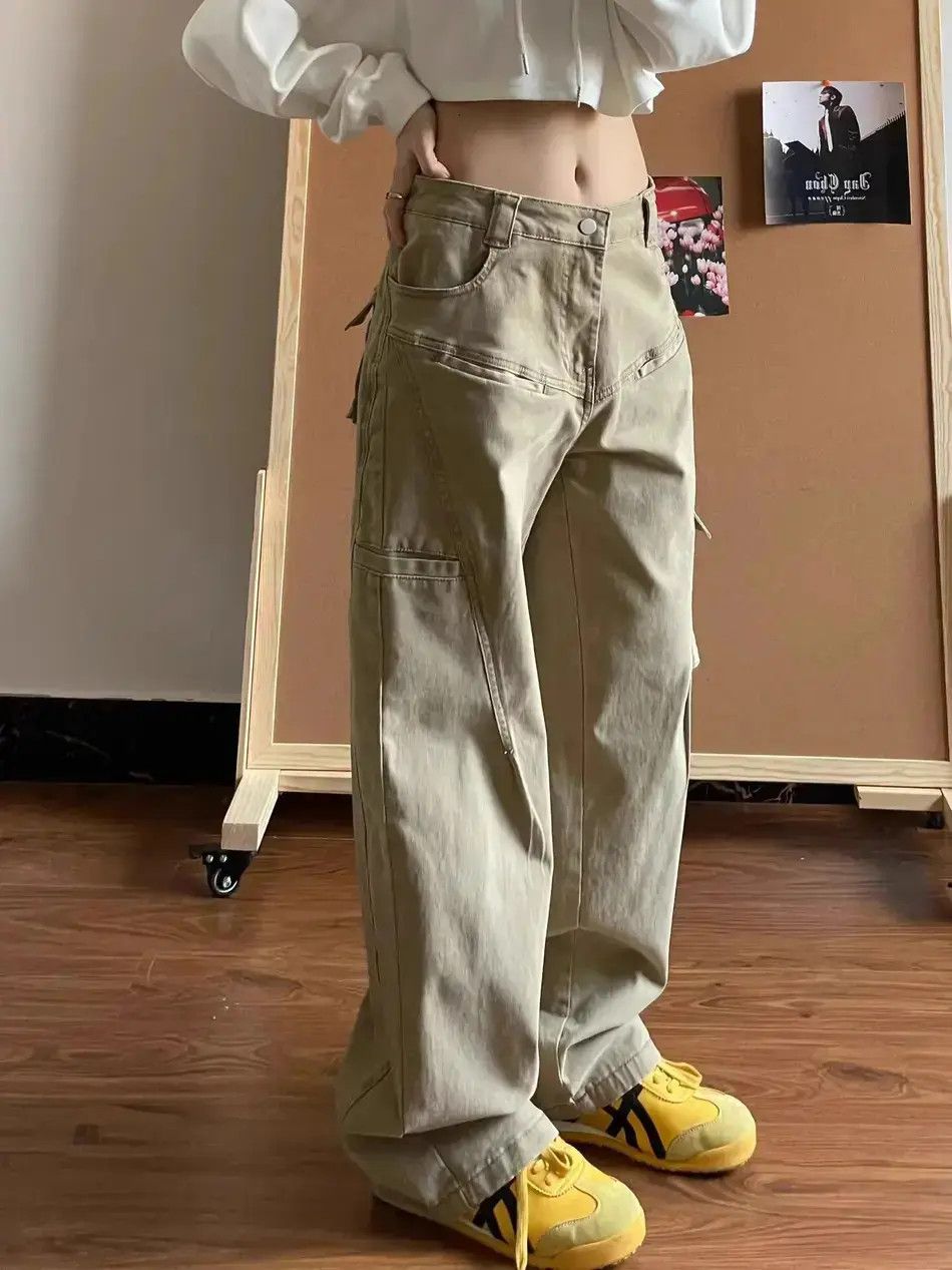Japanese Brand Loose straight leg spliced jeans Size US 32 / EU 48 - 2 Thumbnail