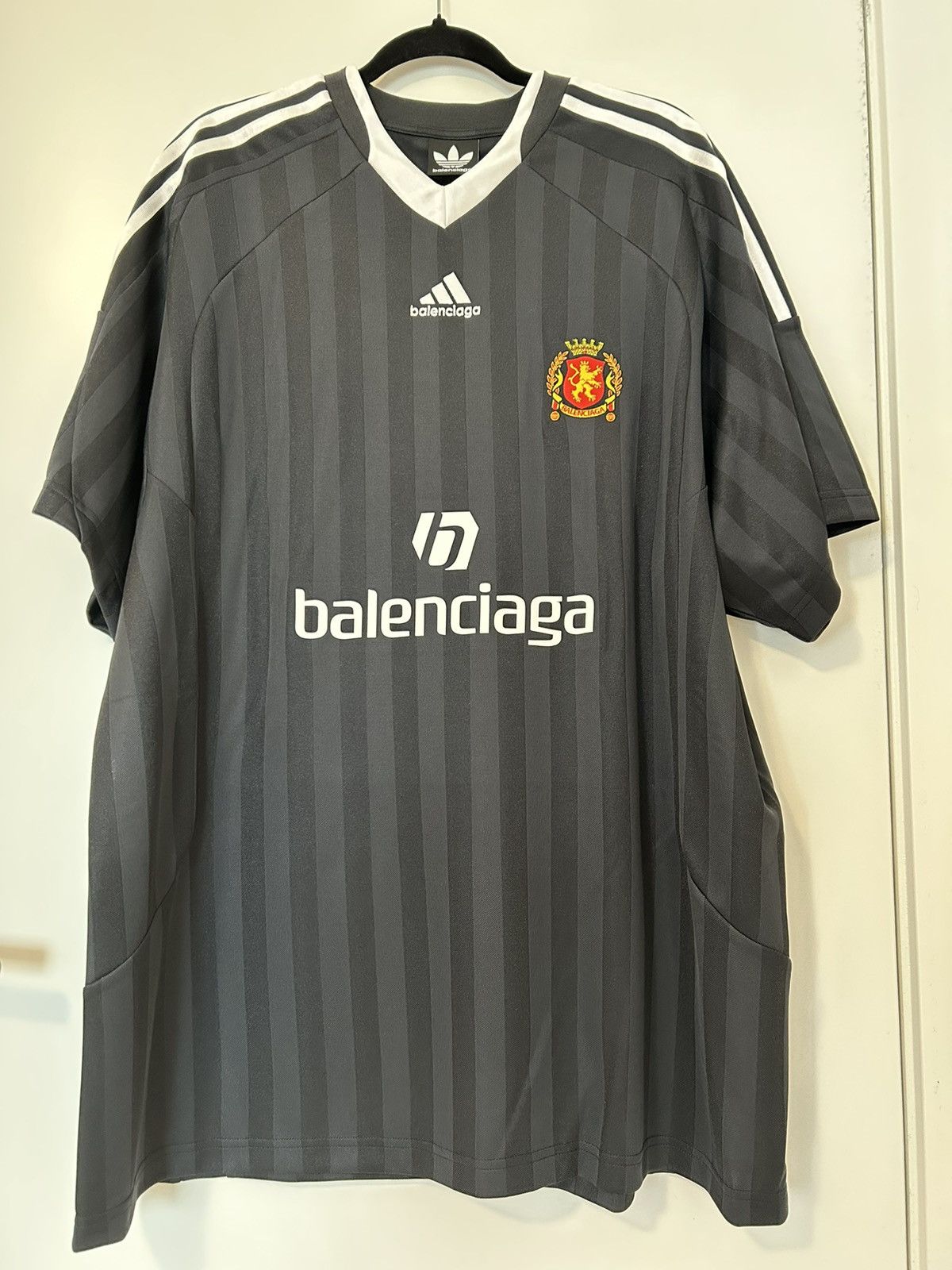 Adidas × Balenciaga Balenciaga Adidas Soccer Jersey Black Adidas × Balenciaga Balenciaga Adidas Soccer Jersey Black