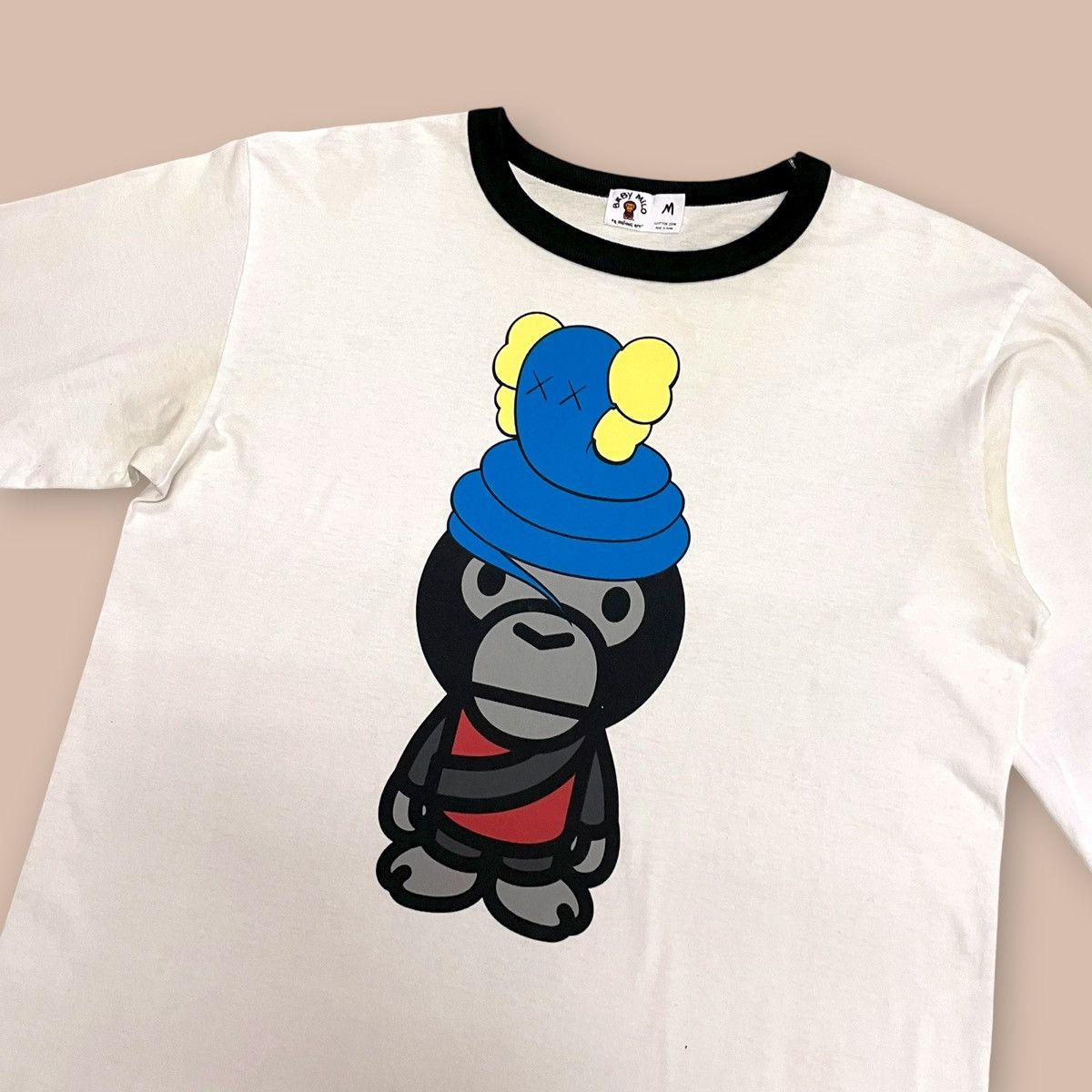 Bape × Kaws OG 2000's Bape X KAWS Ringer L/S Tee Size US M / EU 48-50 / 2 - 5 Thumbnail