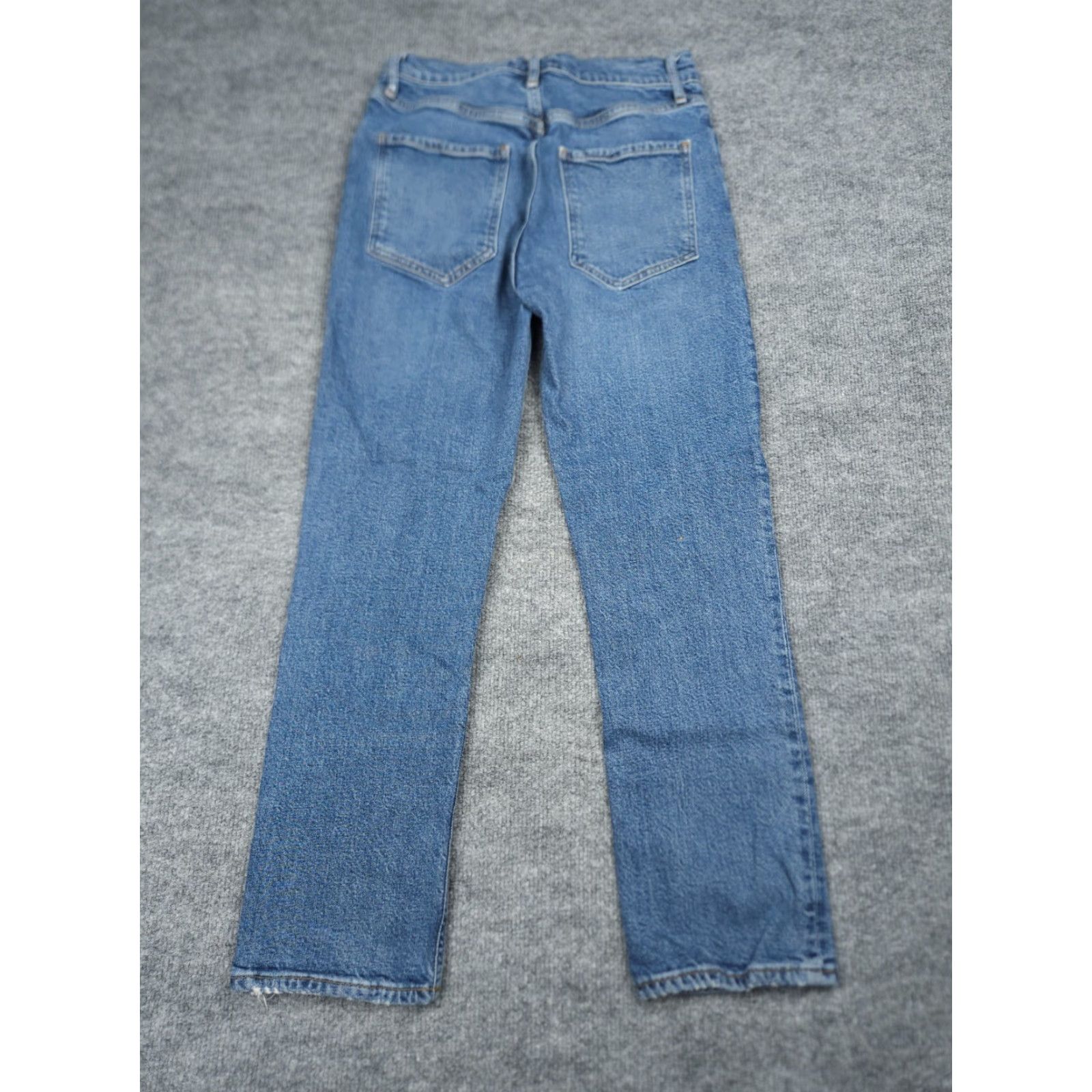 Agolde AGOLDE Jeans Women's Riley Mid Rise Straight Leg CROP 27 (FITS 25 x 25) Blue Size 27" / US 4 / IT 40 - 2 Thumbnail