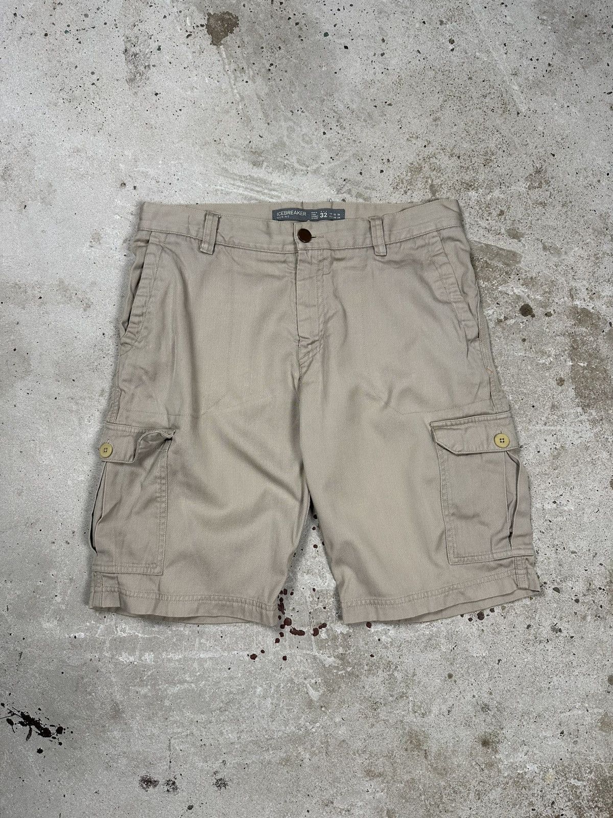 Icebreaker Icebreaker Merino Beige Cargo Shorts Multipocket Outdoor Size US 32 / EU 48 - 1 Thumbnail