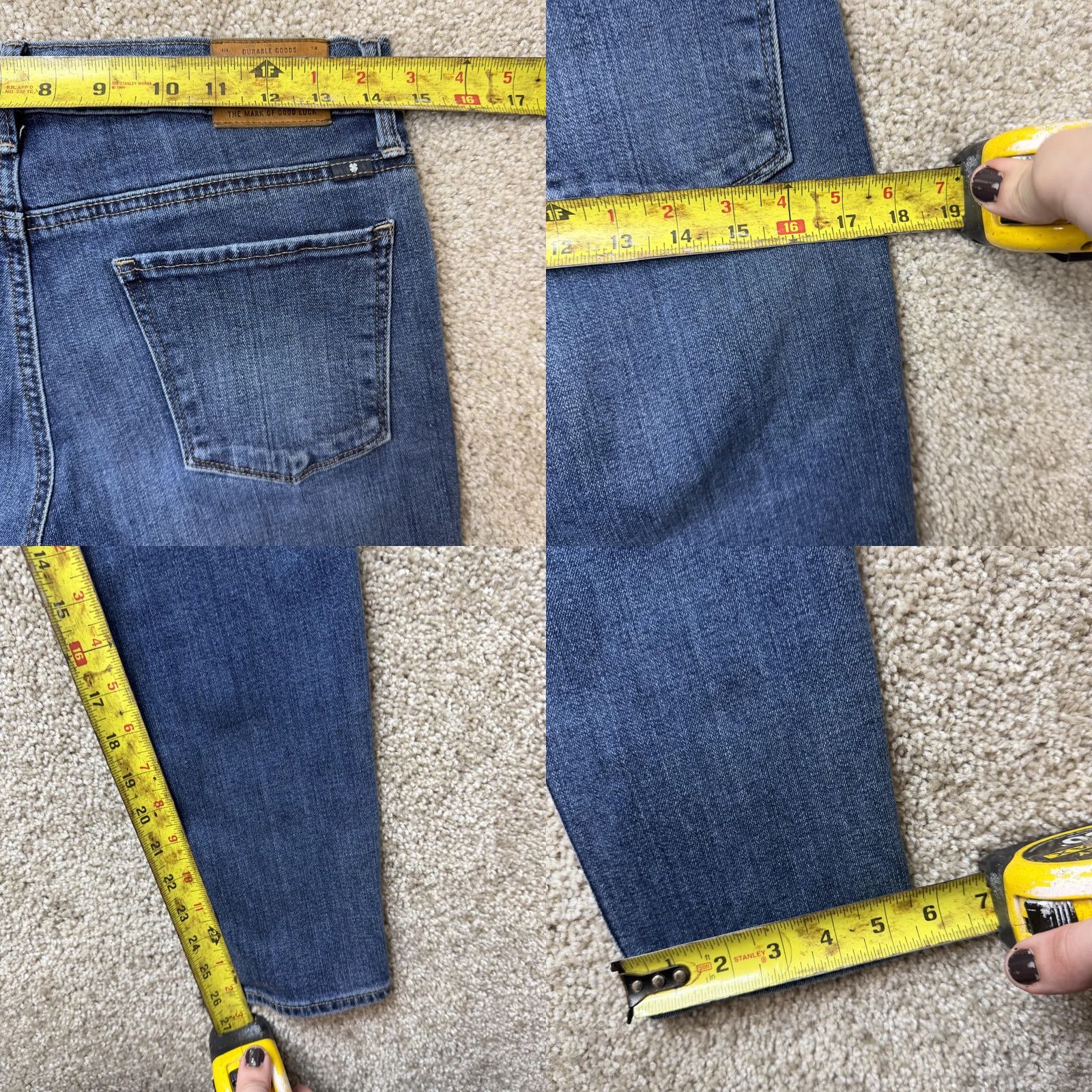 Lucky Brand Lucky Brand Brooke Crop Skinny Jeans Womens 8/29 Med Wash Blue Stretch Denim Size 30" / US 8 / IT 44 - 8 Thumbnail