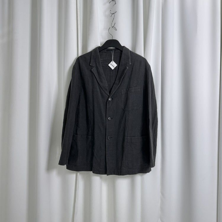 image of YS For Men Y's For Man Charcoal 3B Single Jacket in Dark Grey, Men's (Size Small)