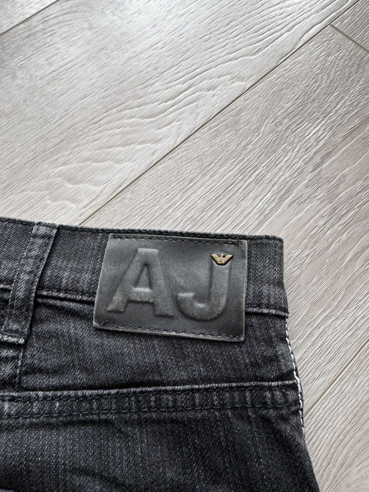 Armani × Giorgio Armani × Vintage Vintage Armani Jeans Comfort fit Grey Jeans Size US 38 / EU 54 - 4 Thumbnail