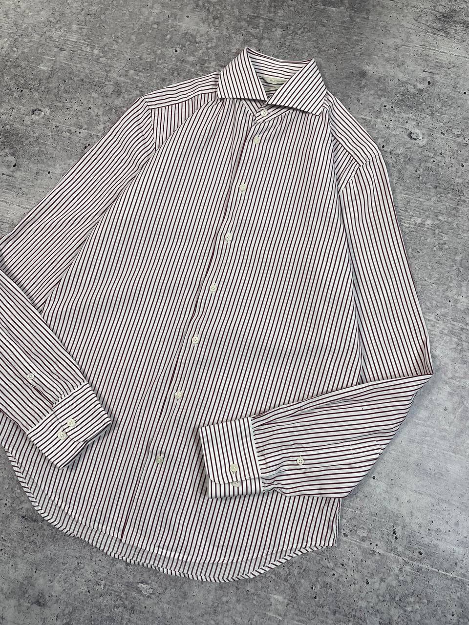 Suitsupply Vintage SuitSupply Cotton Stripped Button Up Shirt Y2K Size US L / EU 52-54 / 3 - 3 Thumbnail